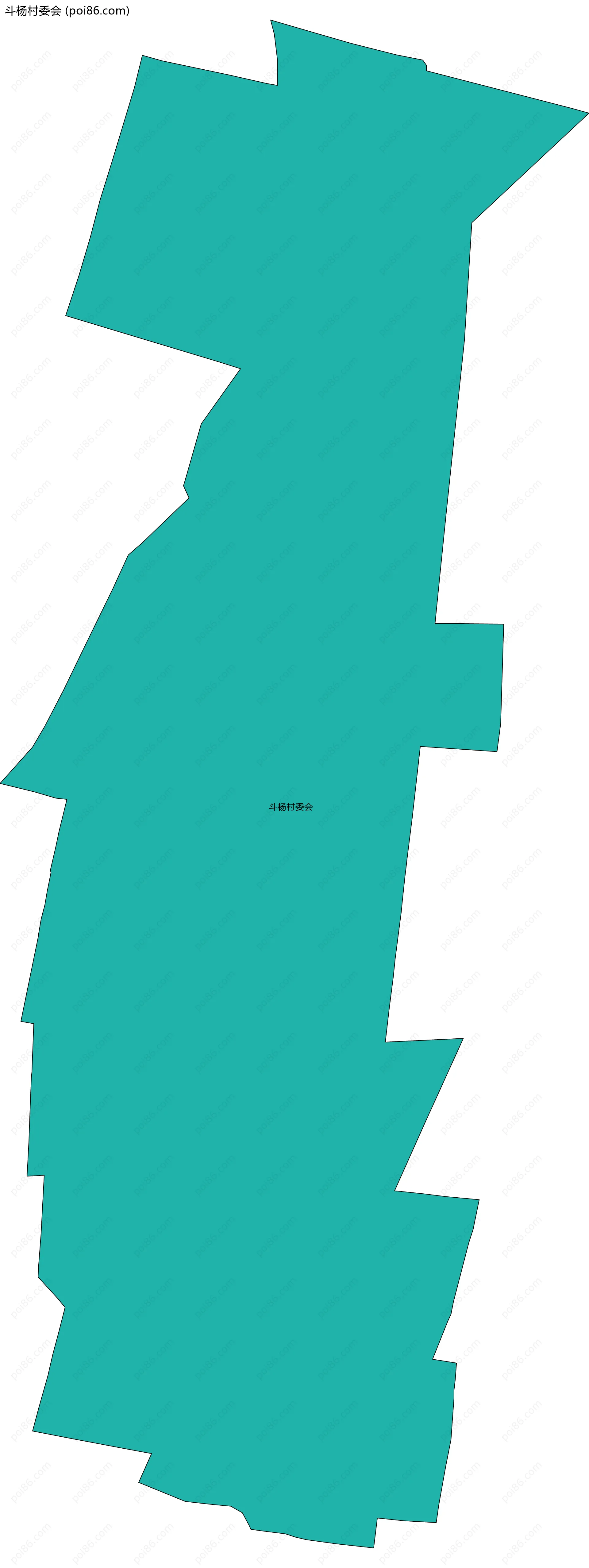 斗杨村委会边界地图