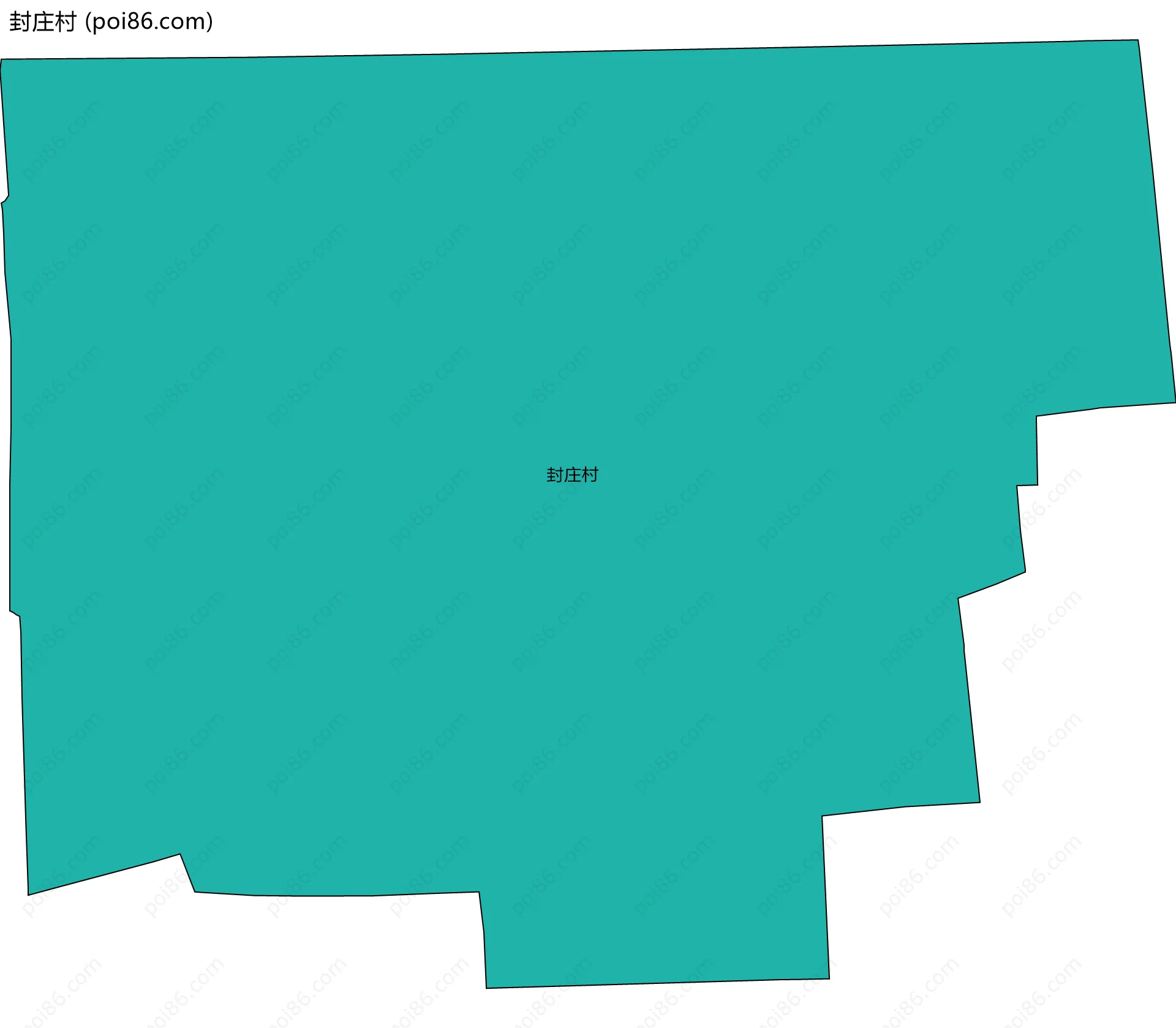 封庄村边界地图