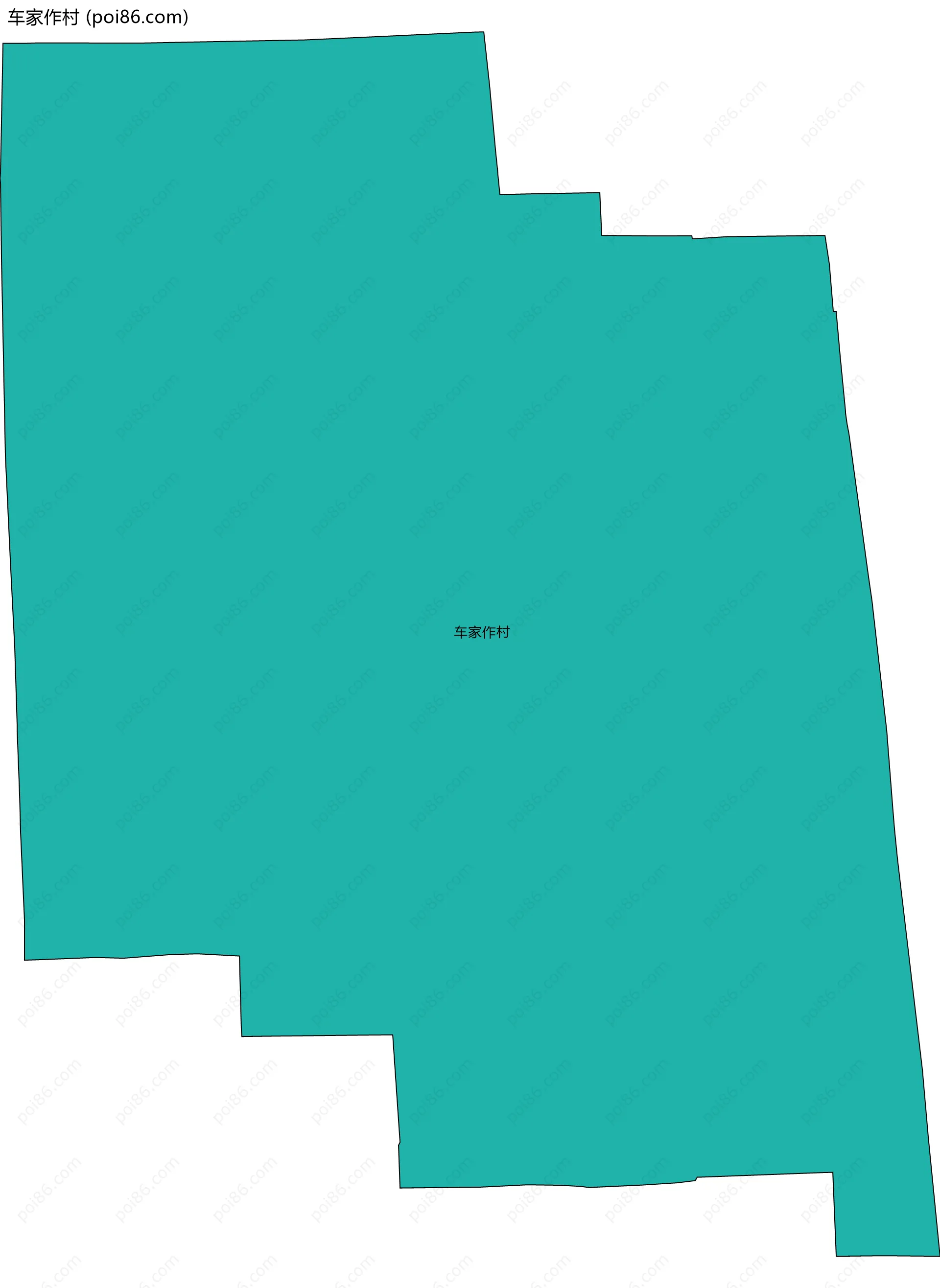 车家作村边界地图