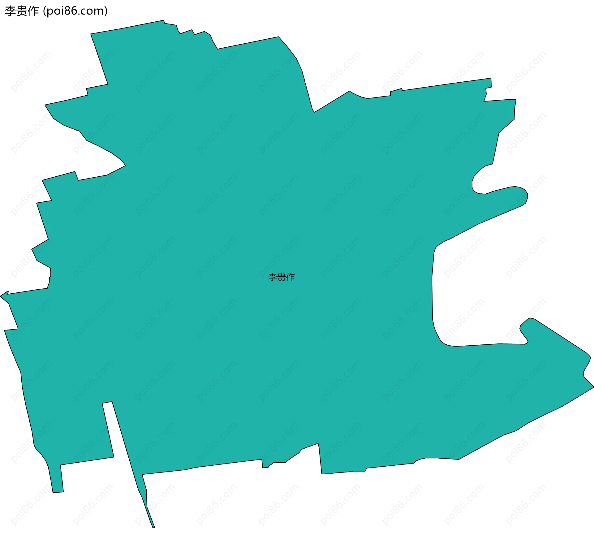 李贵作边界地图