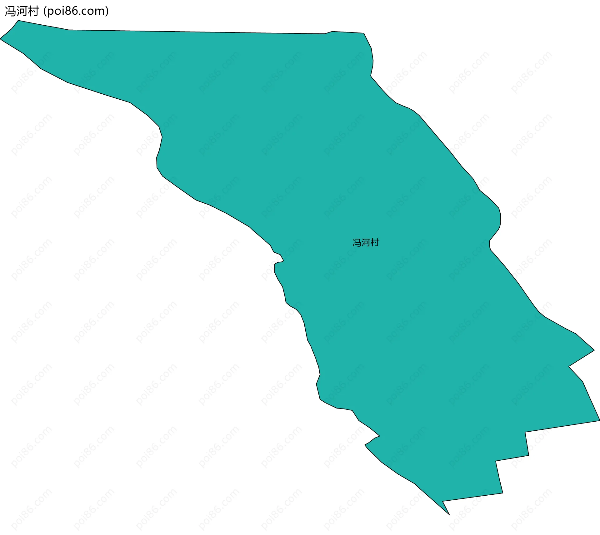 冯河村边界地图