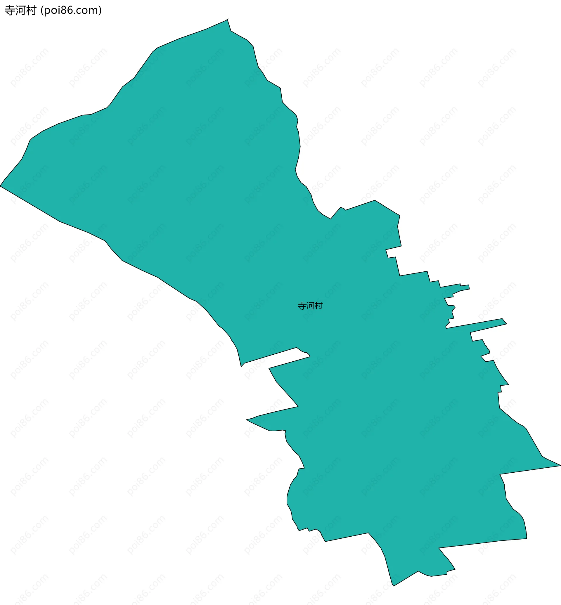 寺河村边界地图