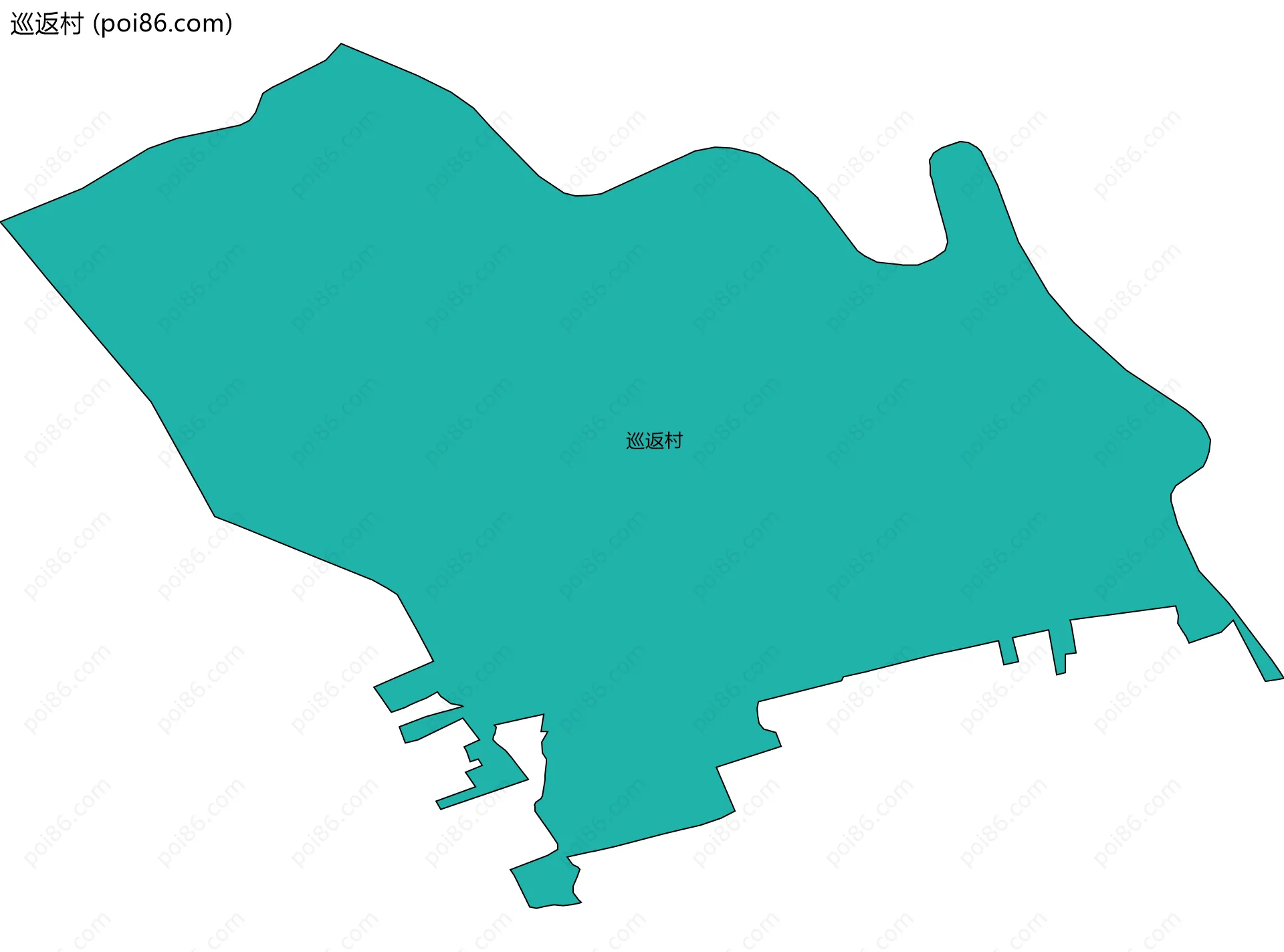 巡返村边界地图