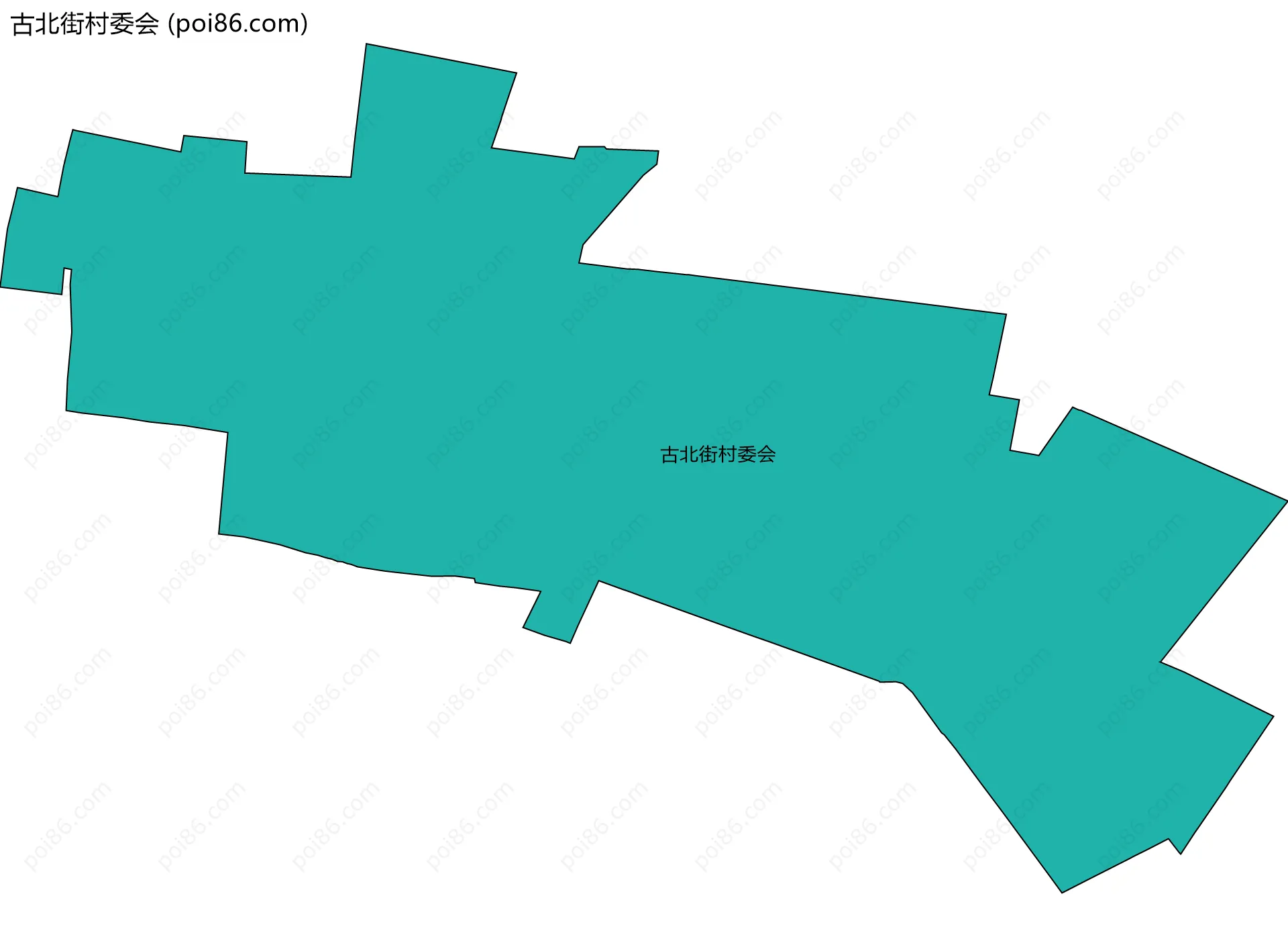 古北街村委会边界地图