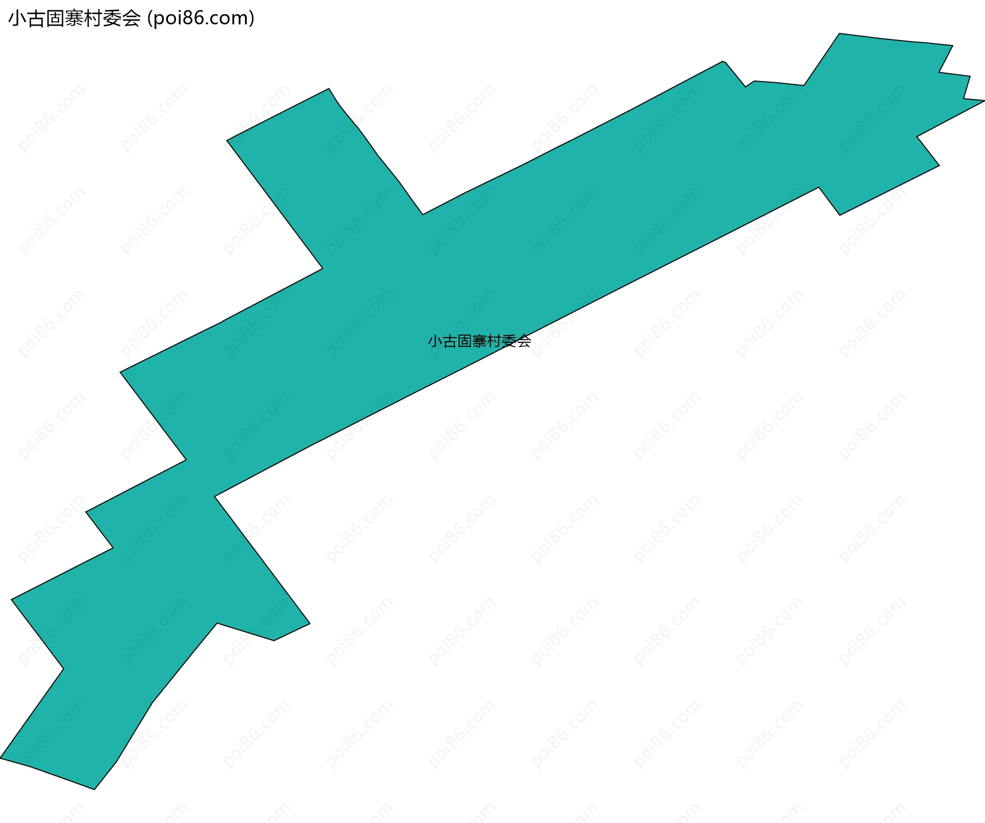 小古固寨村委会边界地图