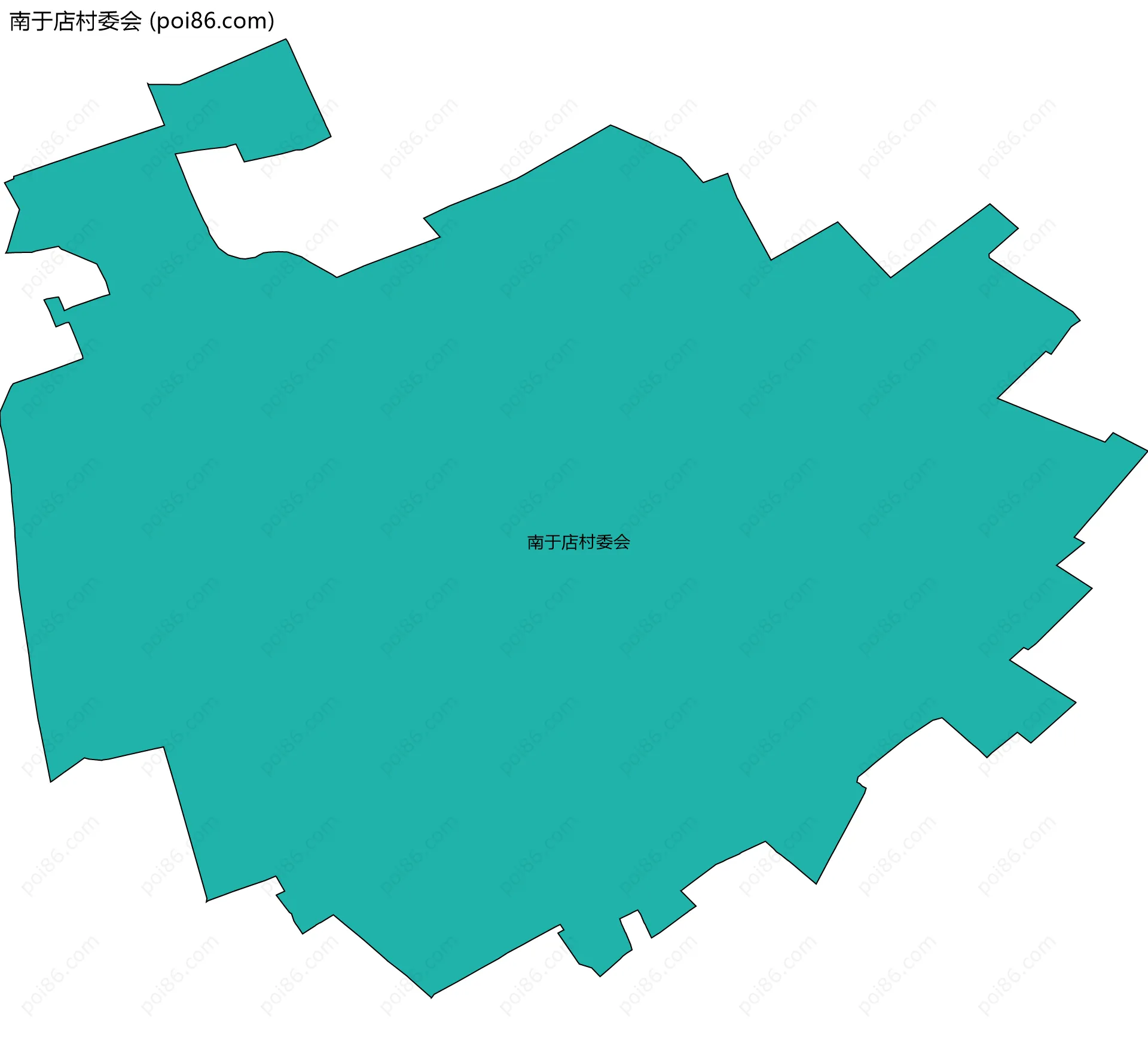 南于店村委会边界地图