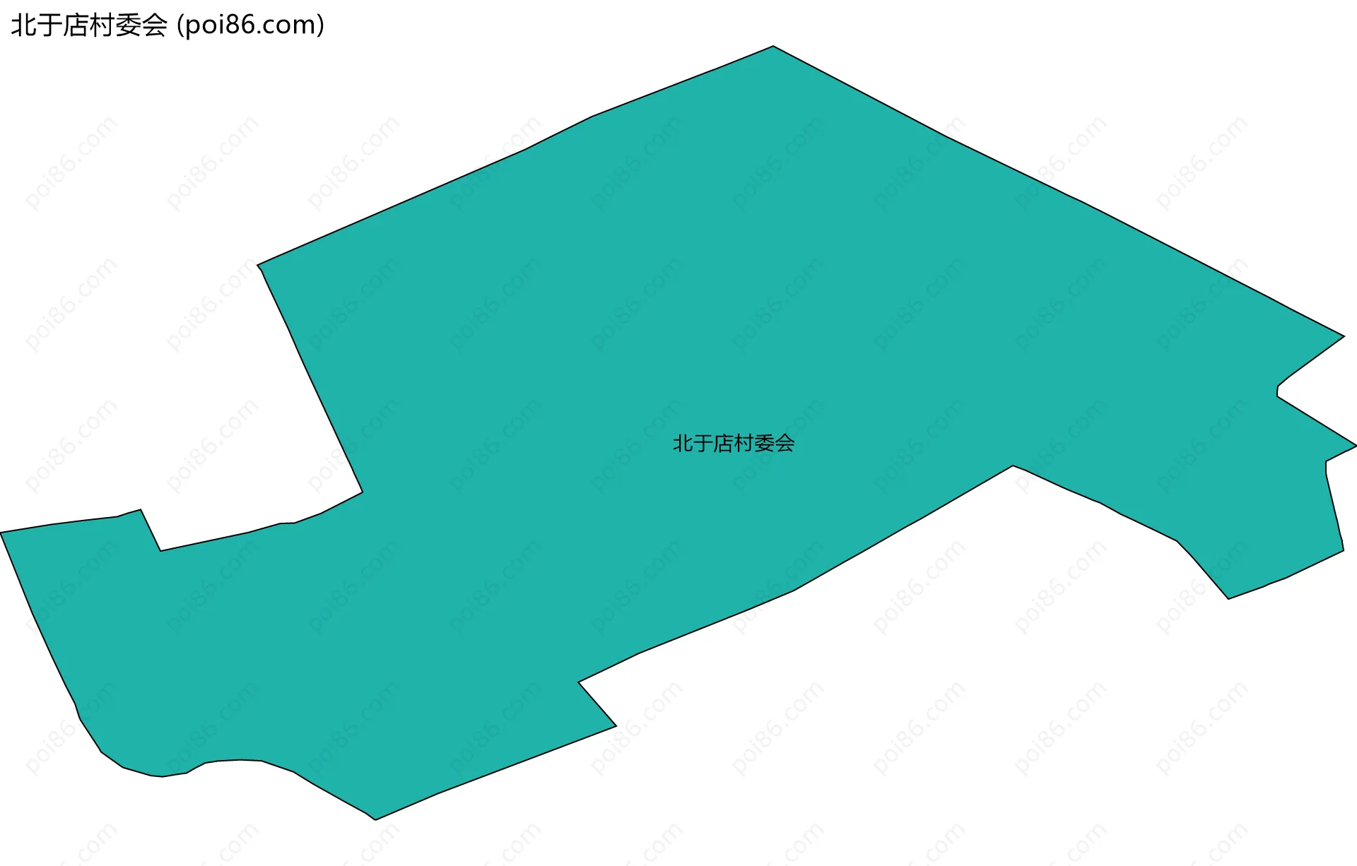 北于店村委会边界地图