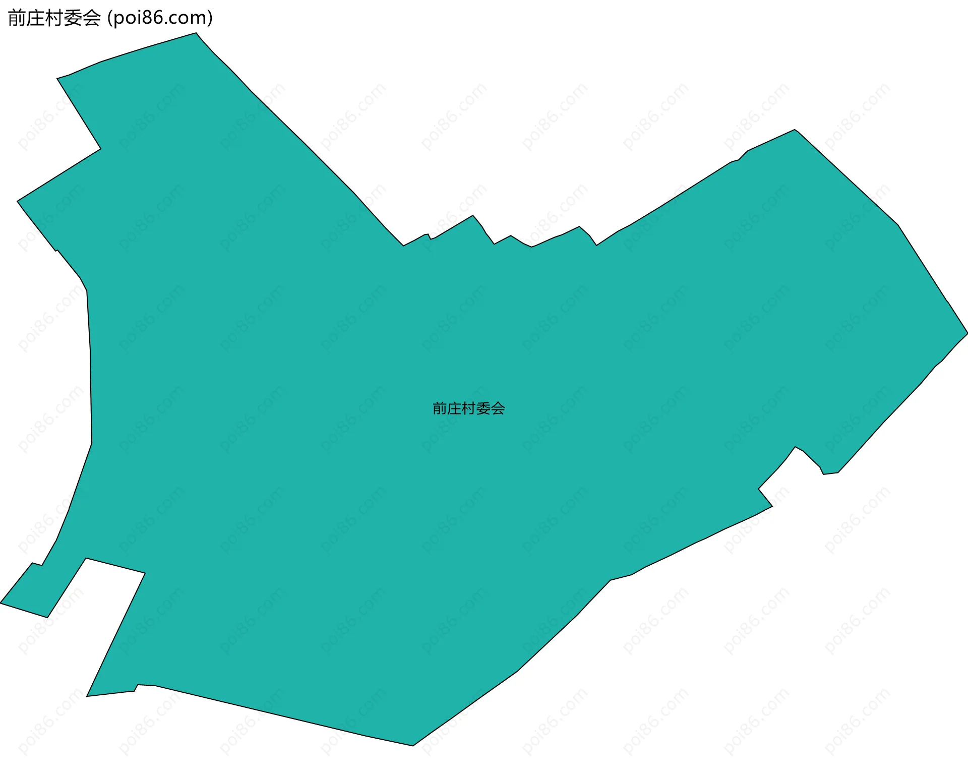 前庄村委会边界地图