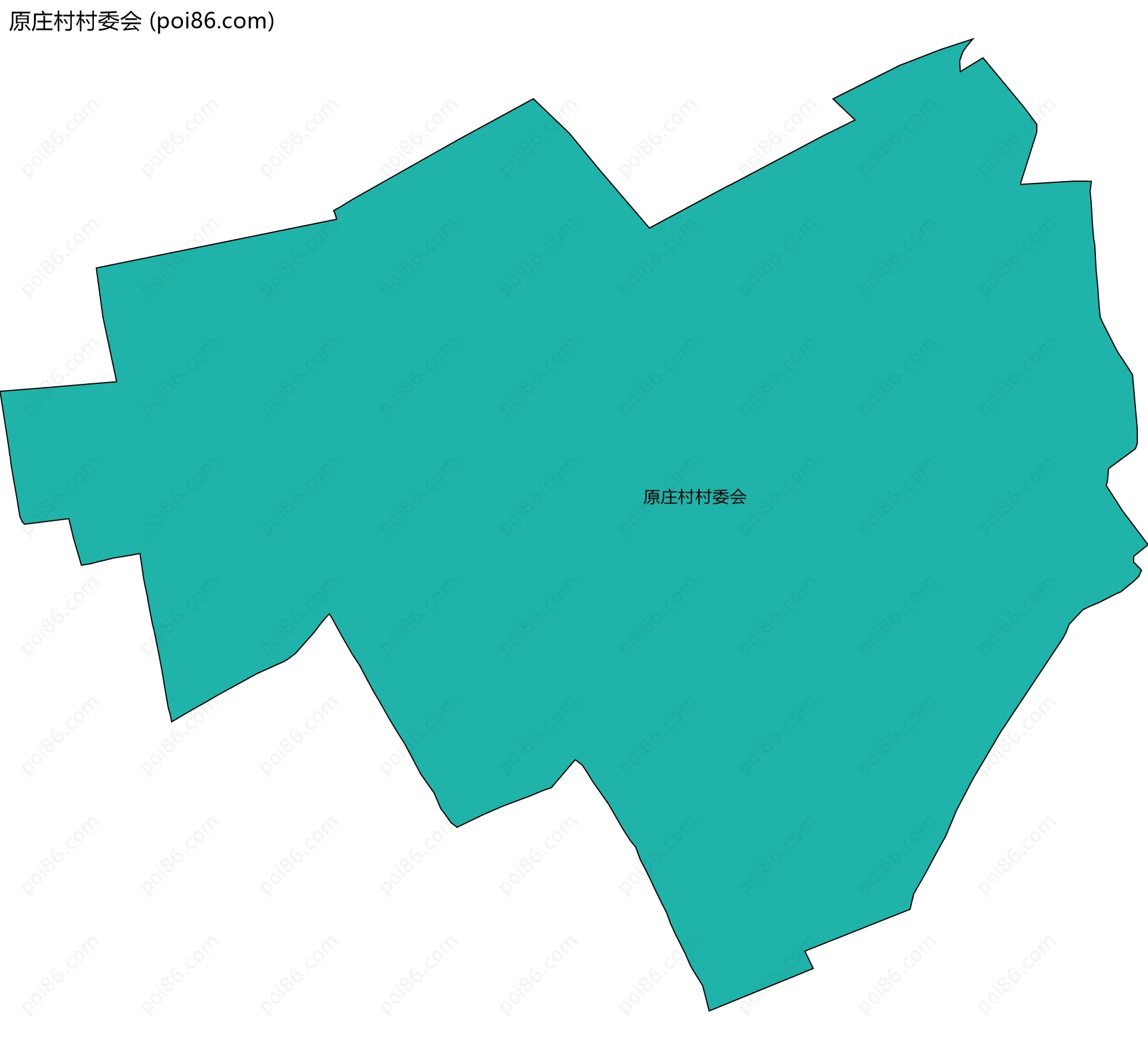 原庄村村委会边界地图