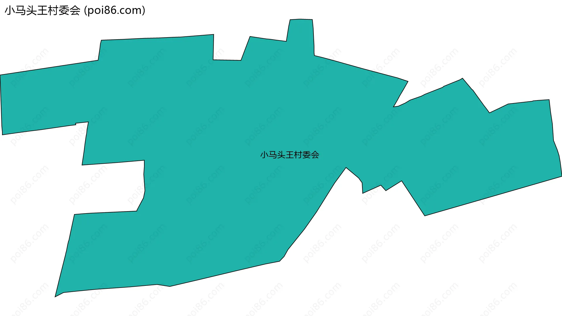 小马头王村委会边界地图