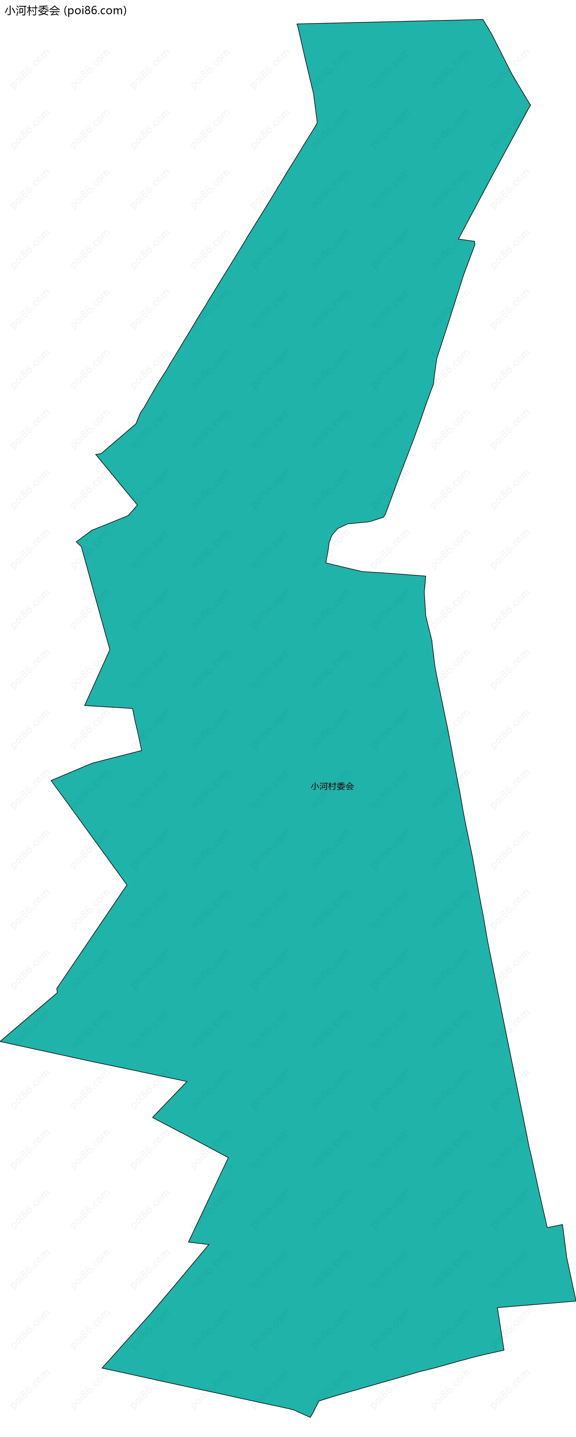 小河村委会边界地图