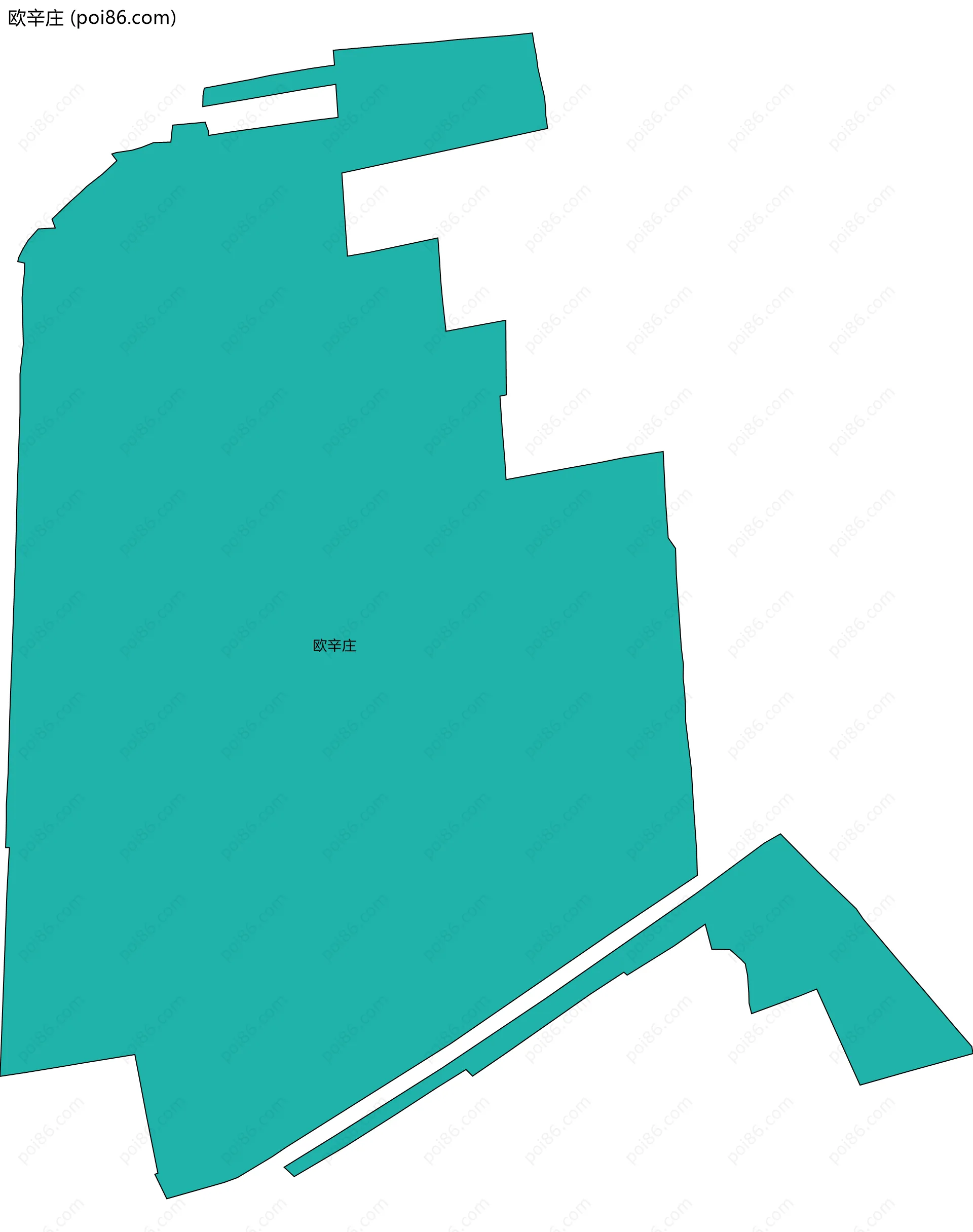 欧辛庄边界地图