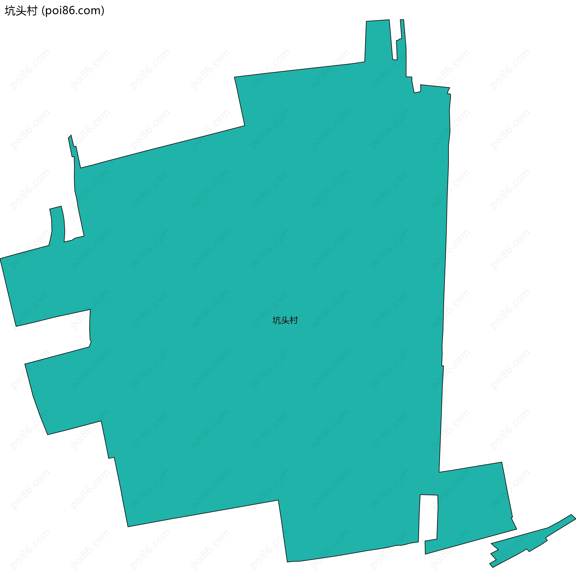 坑头村边界地图