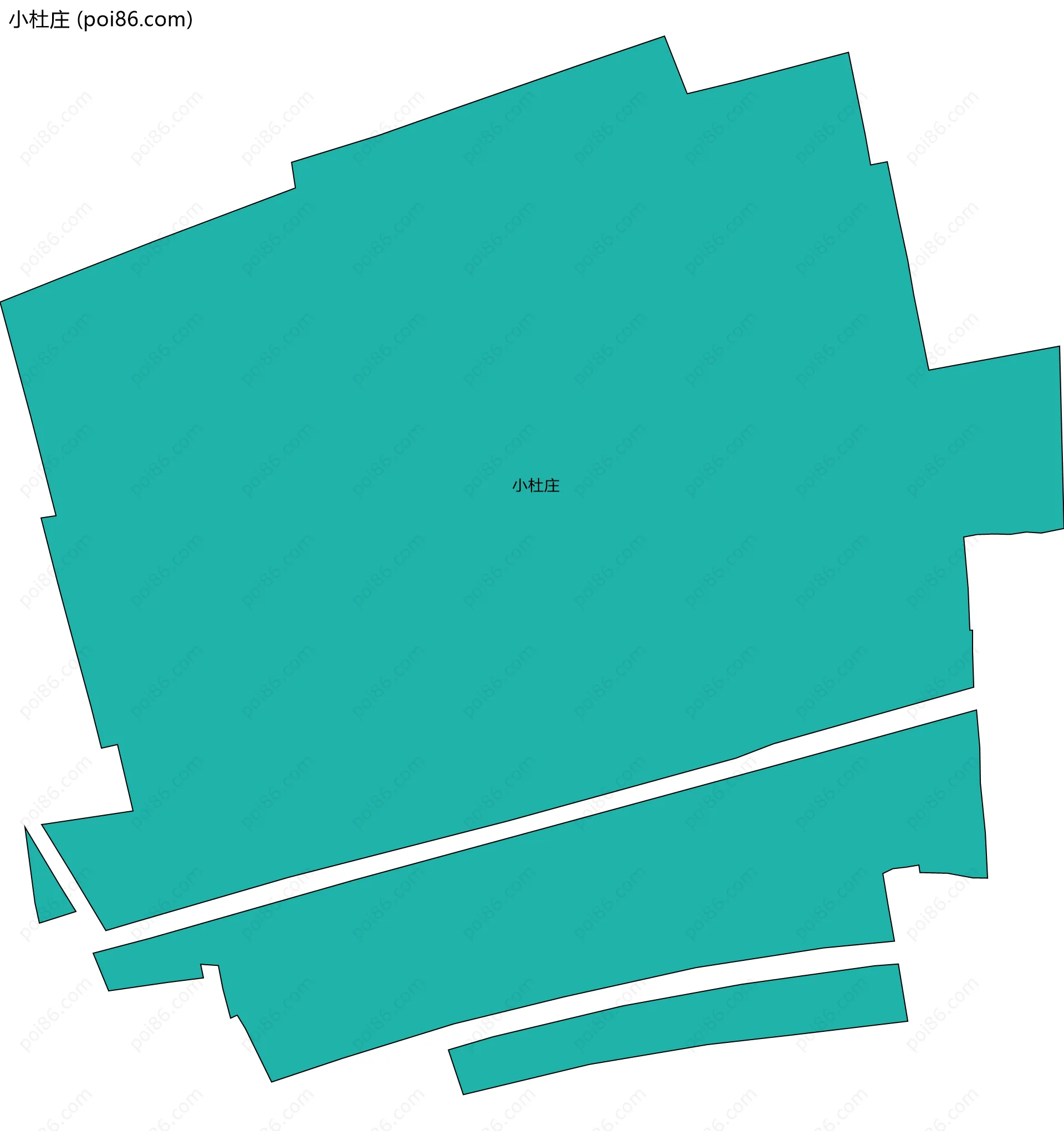 小杜庄边界地图