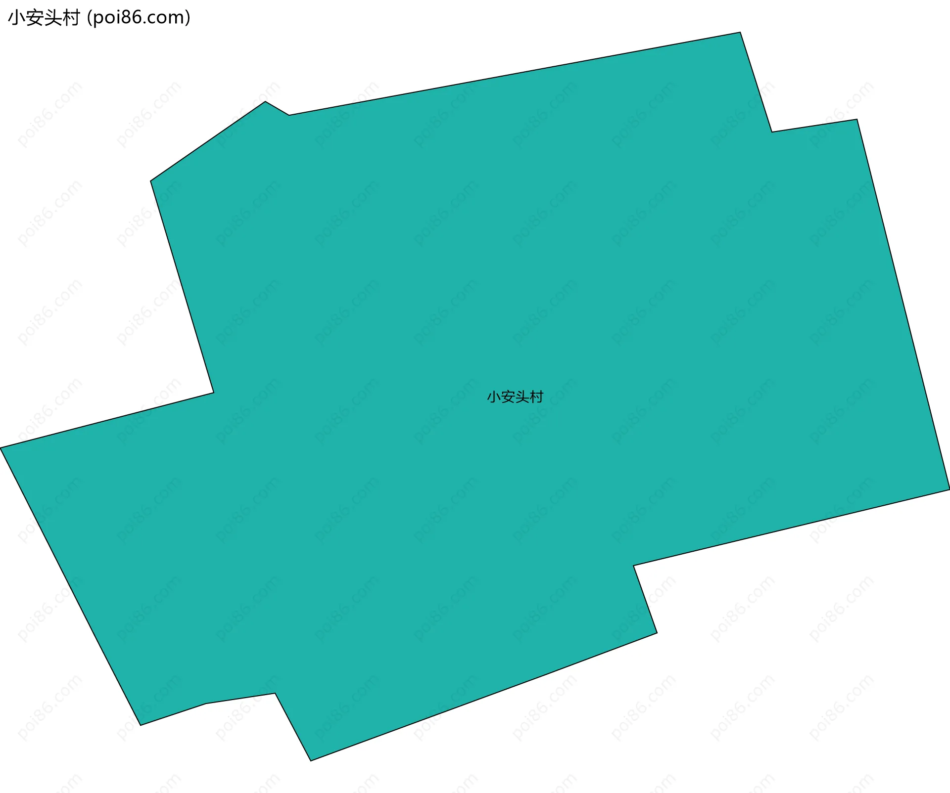 小安头村边界地图