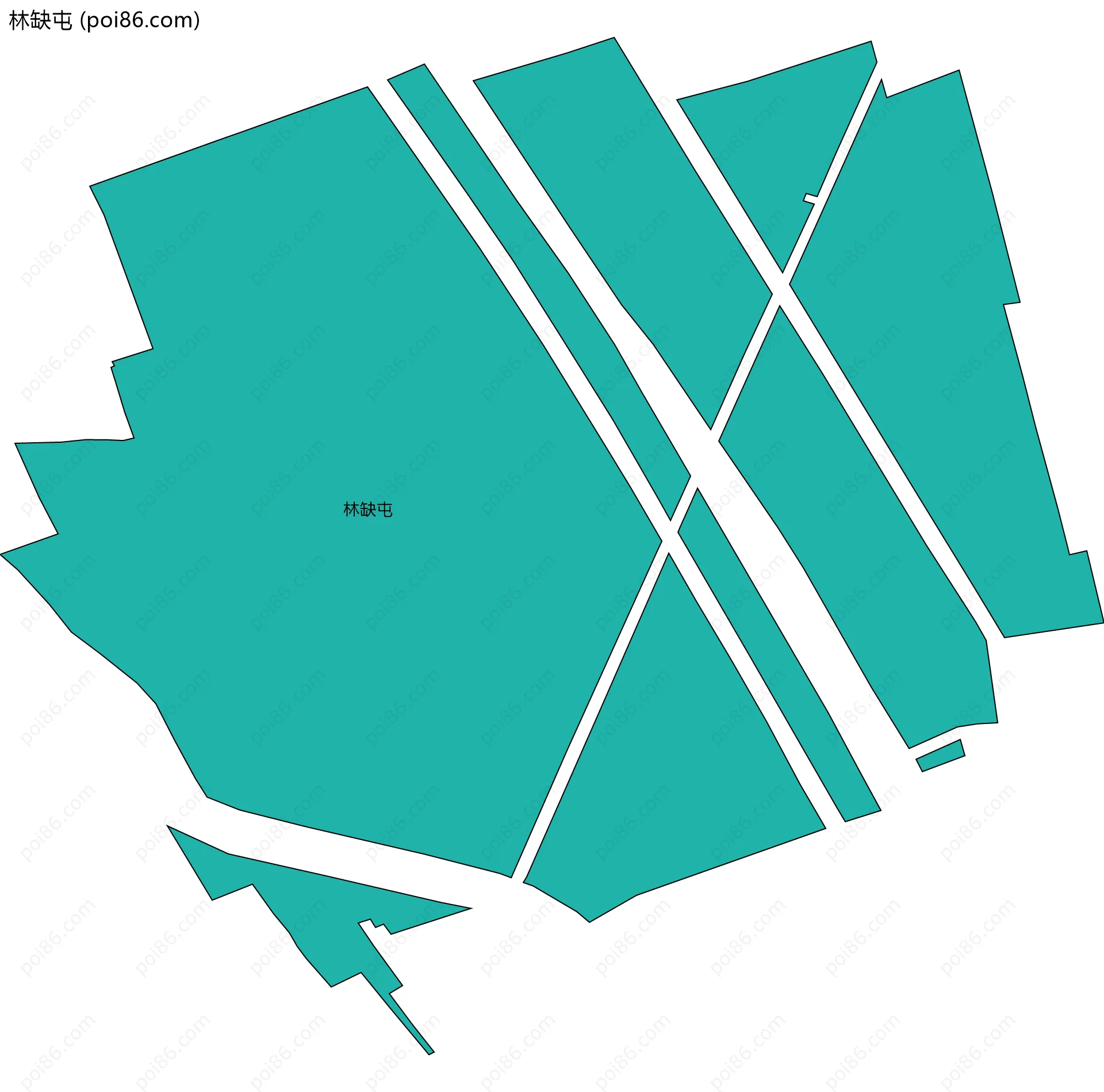 林缺屯边界地图