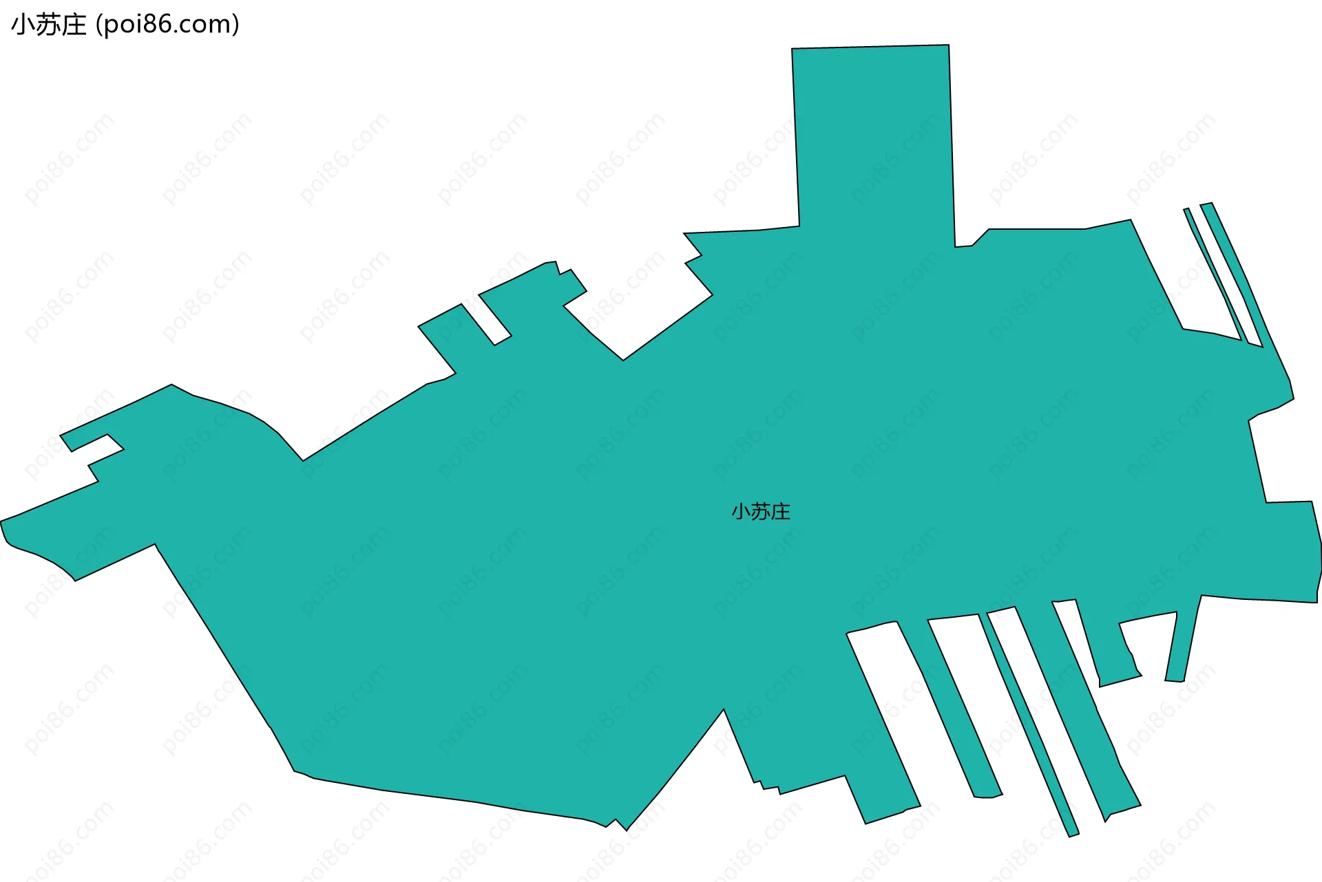 小苏庄边界地图