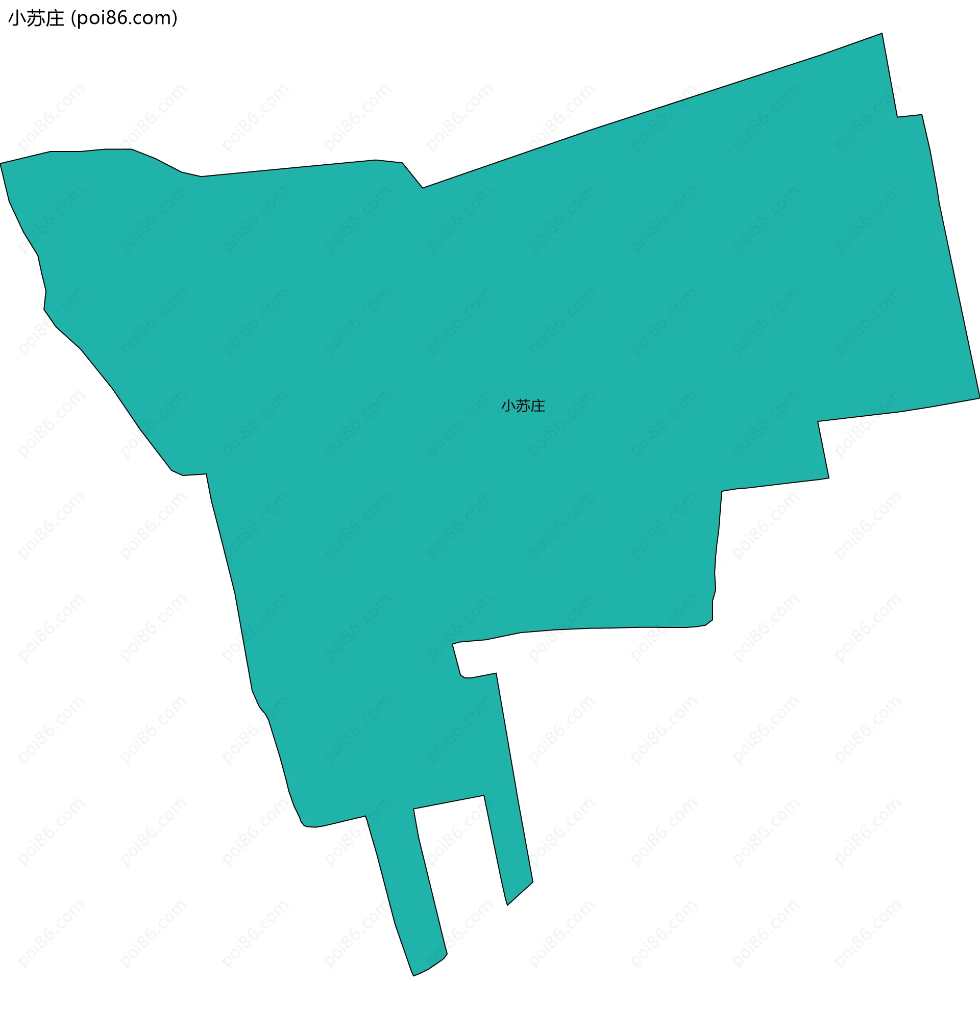 小苏庄边界地图