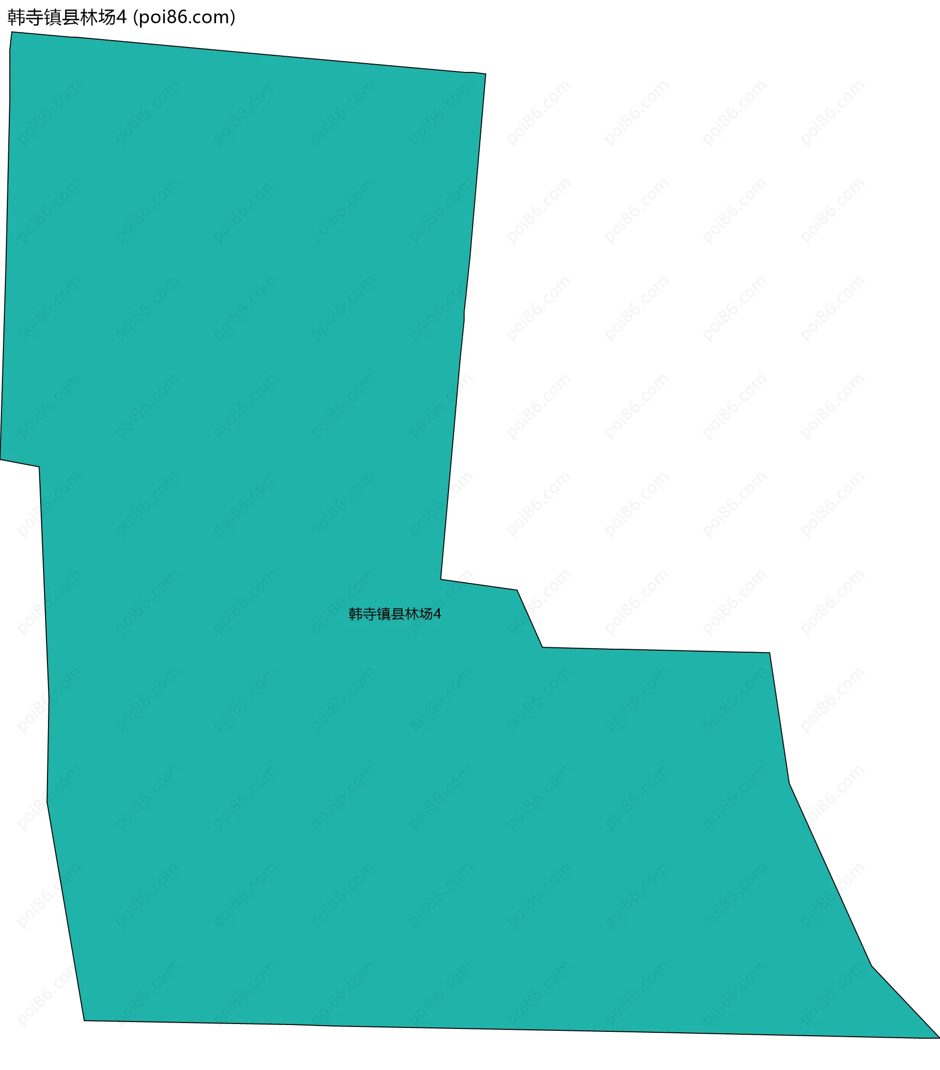 韩寺镇县林场4边界地图