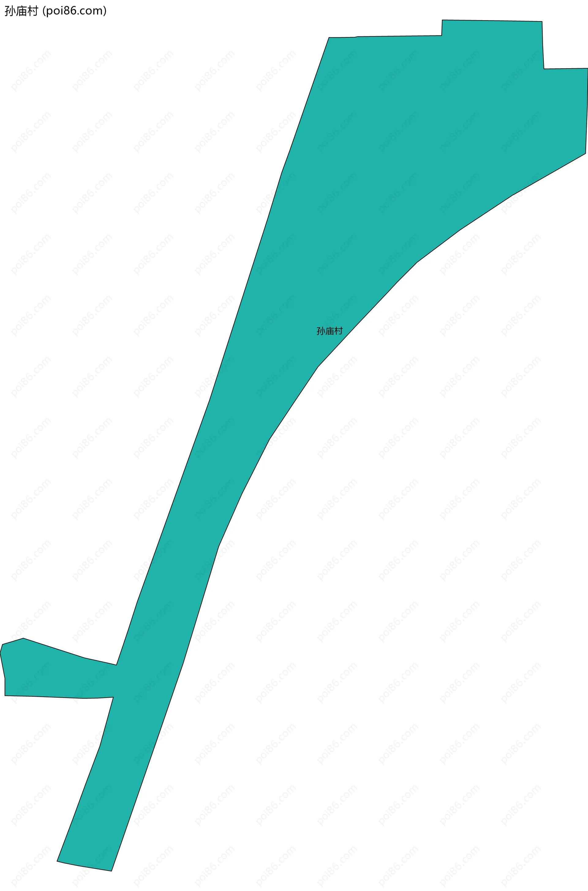 孙庙村边界地图