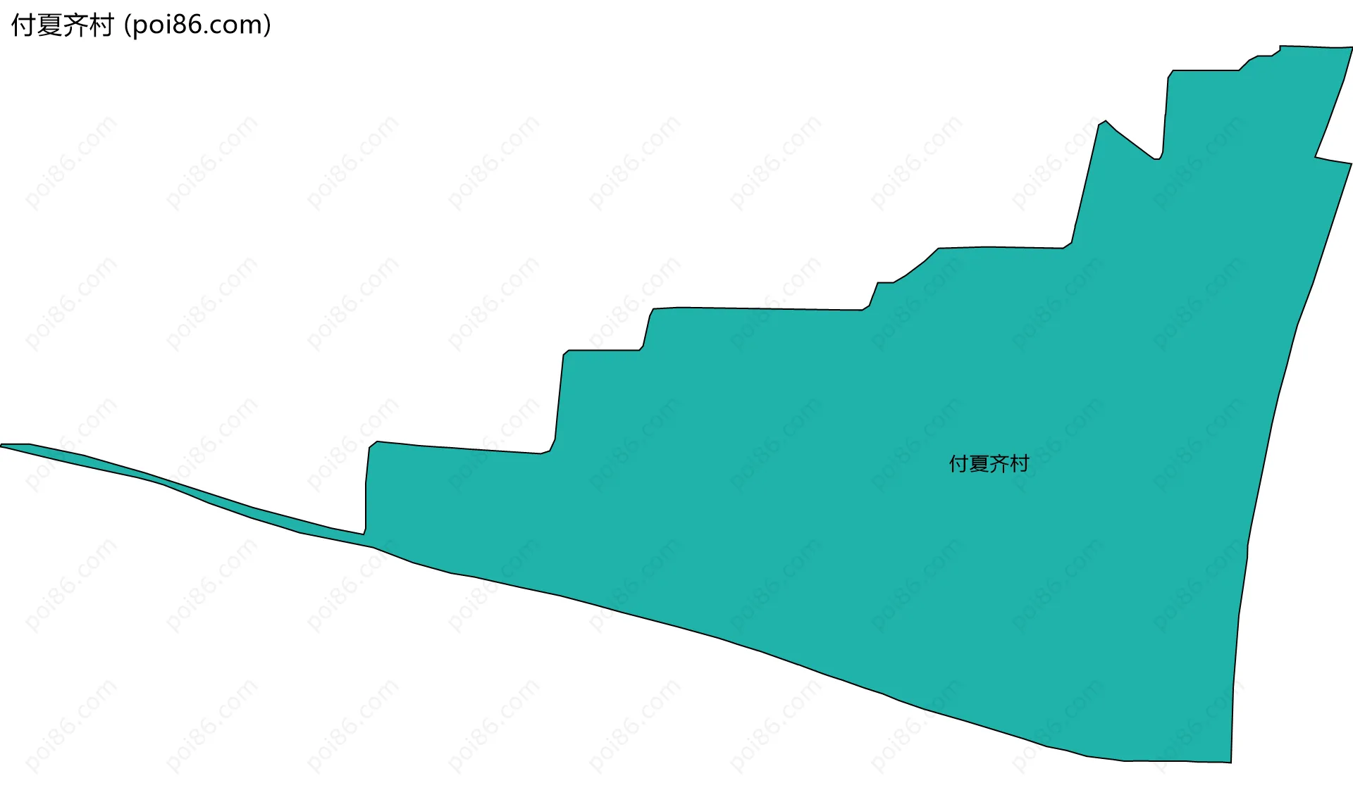 付夏齐村边界地图