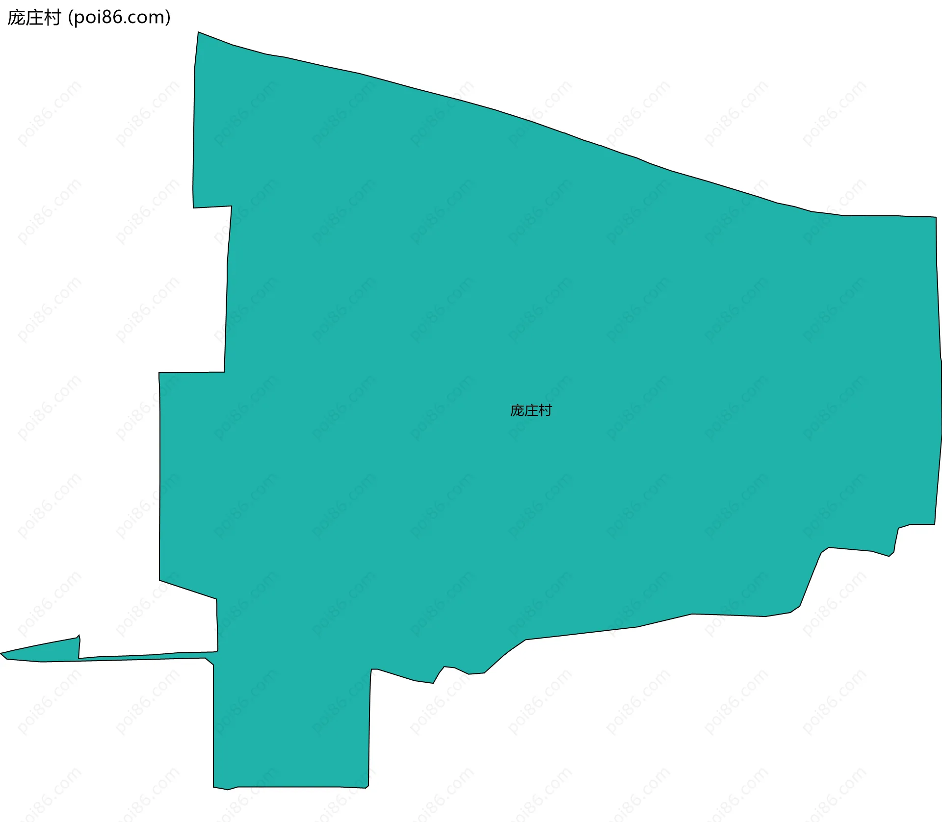 庞庄村边界地图