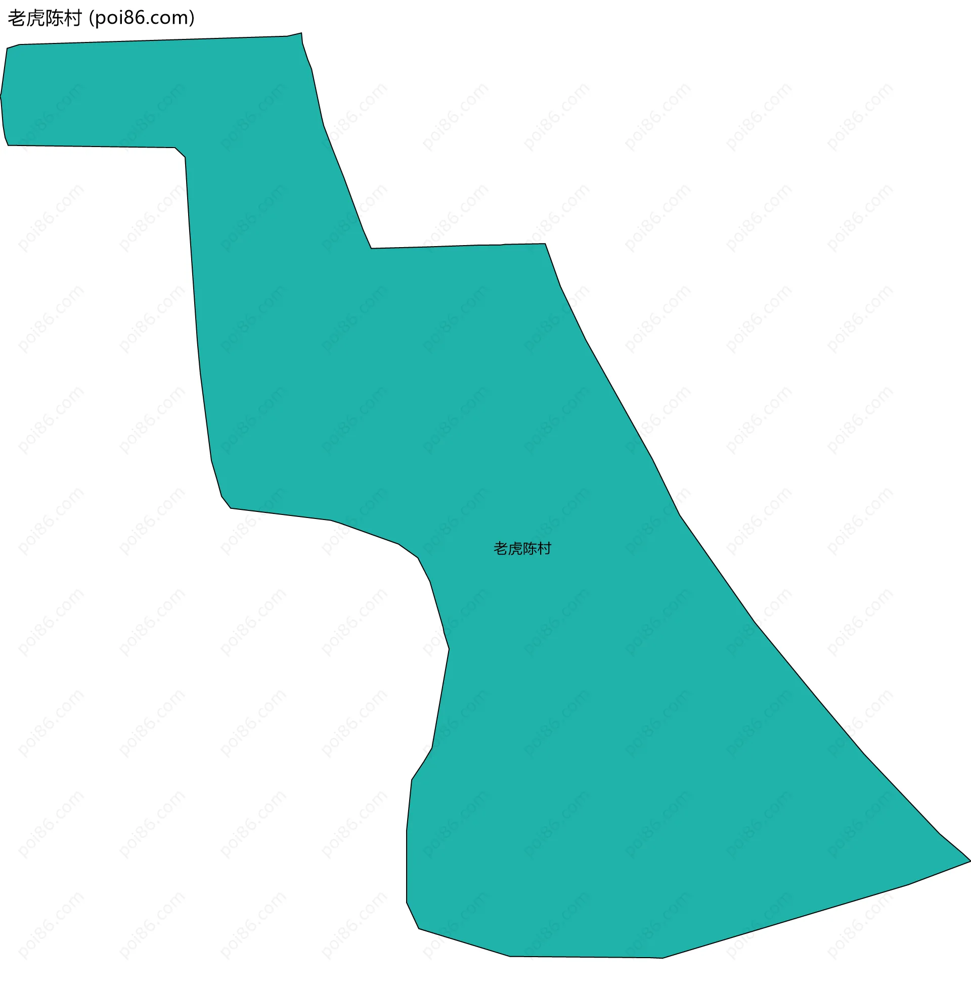 老虎陈村边界地图