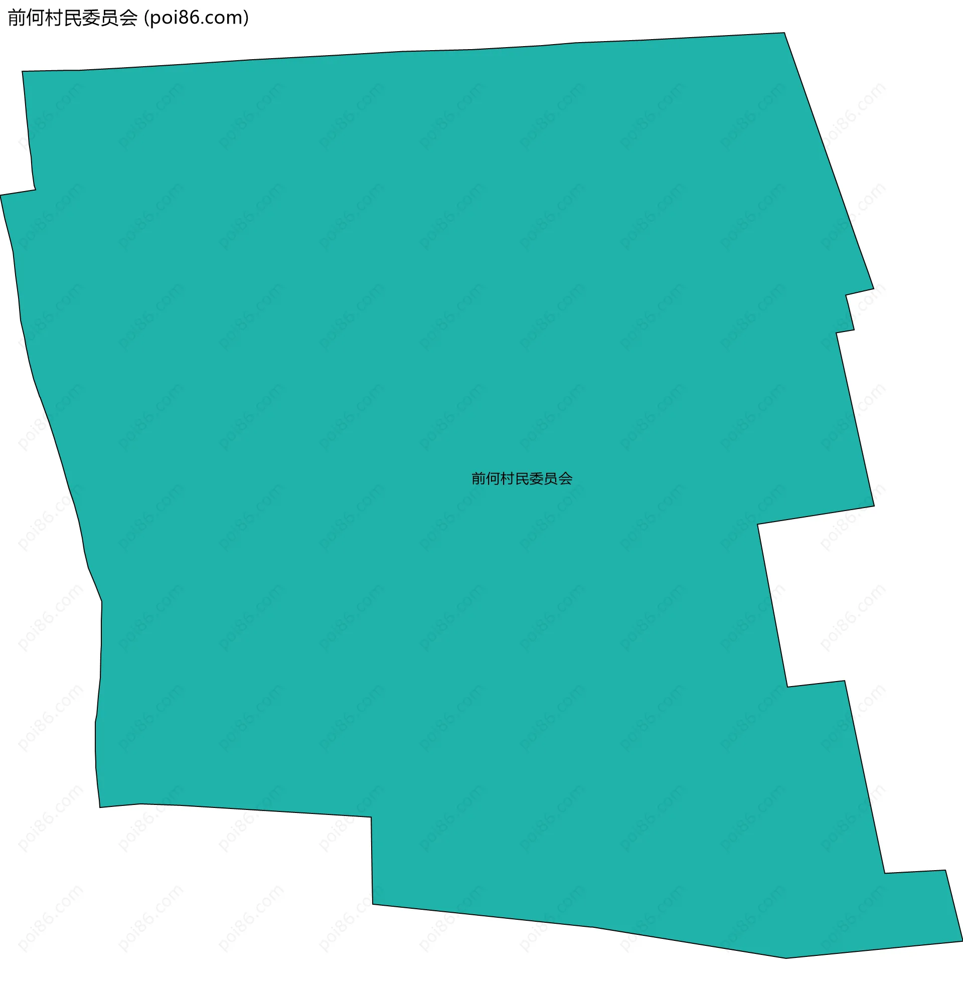 前何村民委员会边界地图