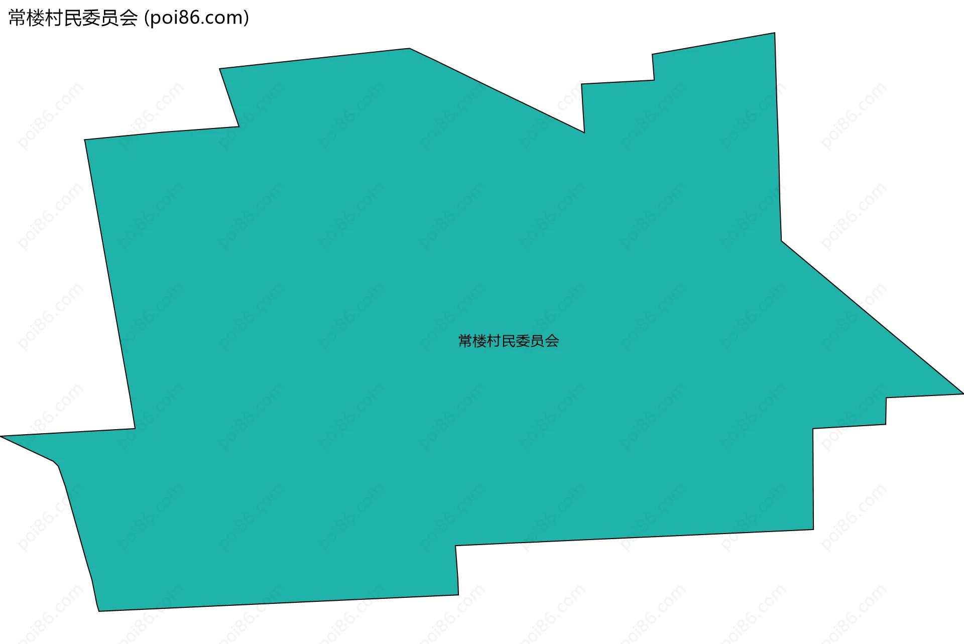 常楼村民委员会边界地图