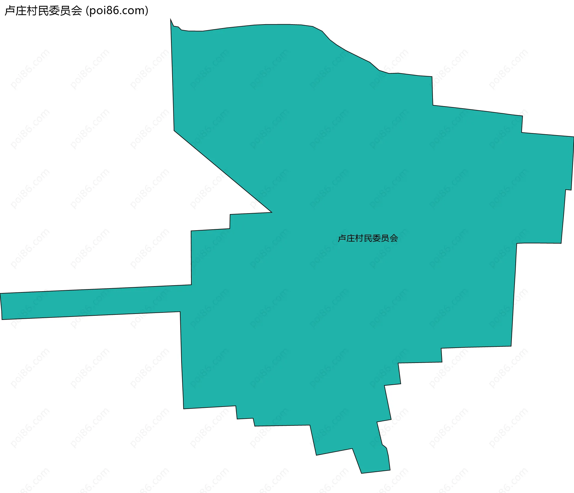 卢庄村民委员会边界地图