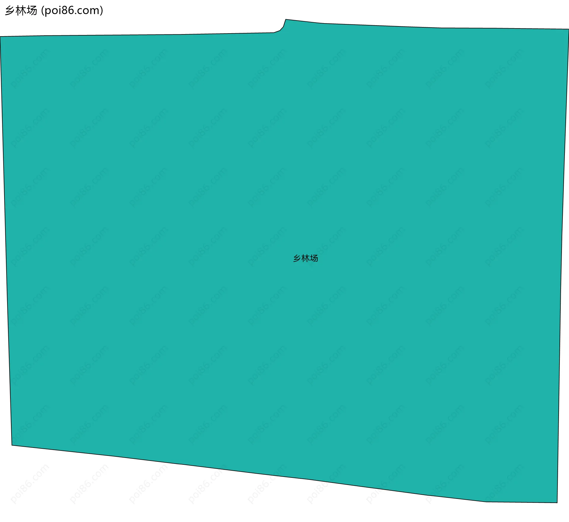 乡林场边界地图