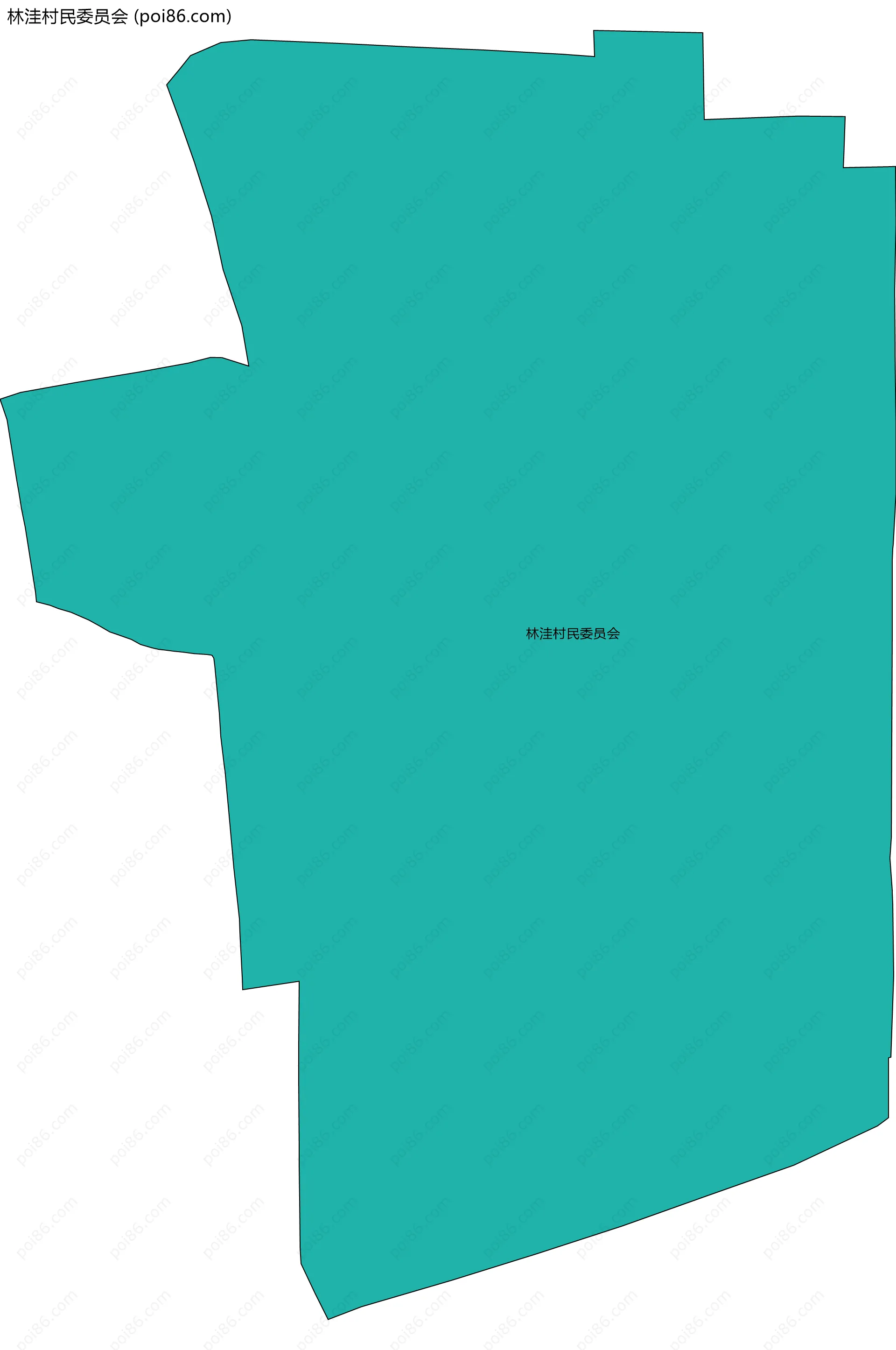 林洼村民委员会边界地图