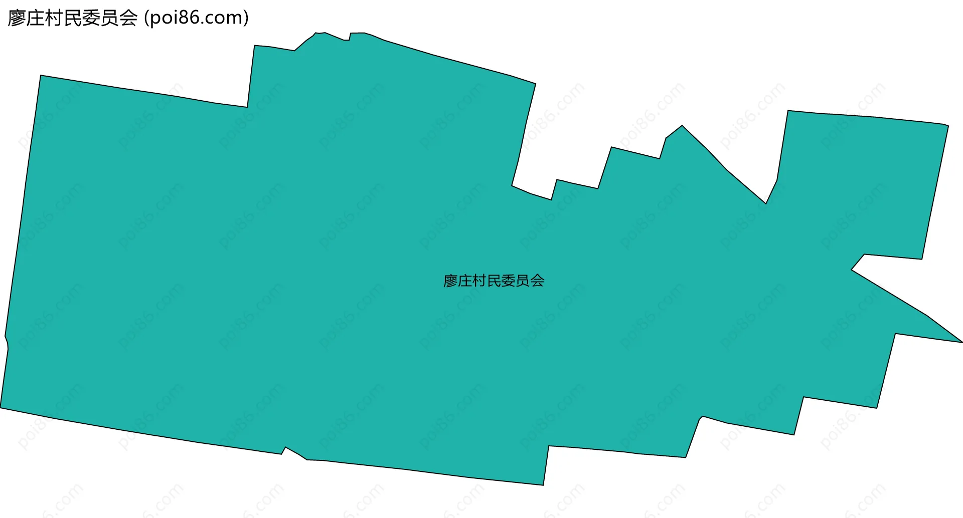 廖庄村民委员会边界地图