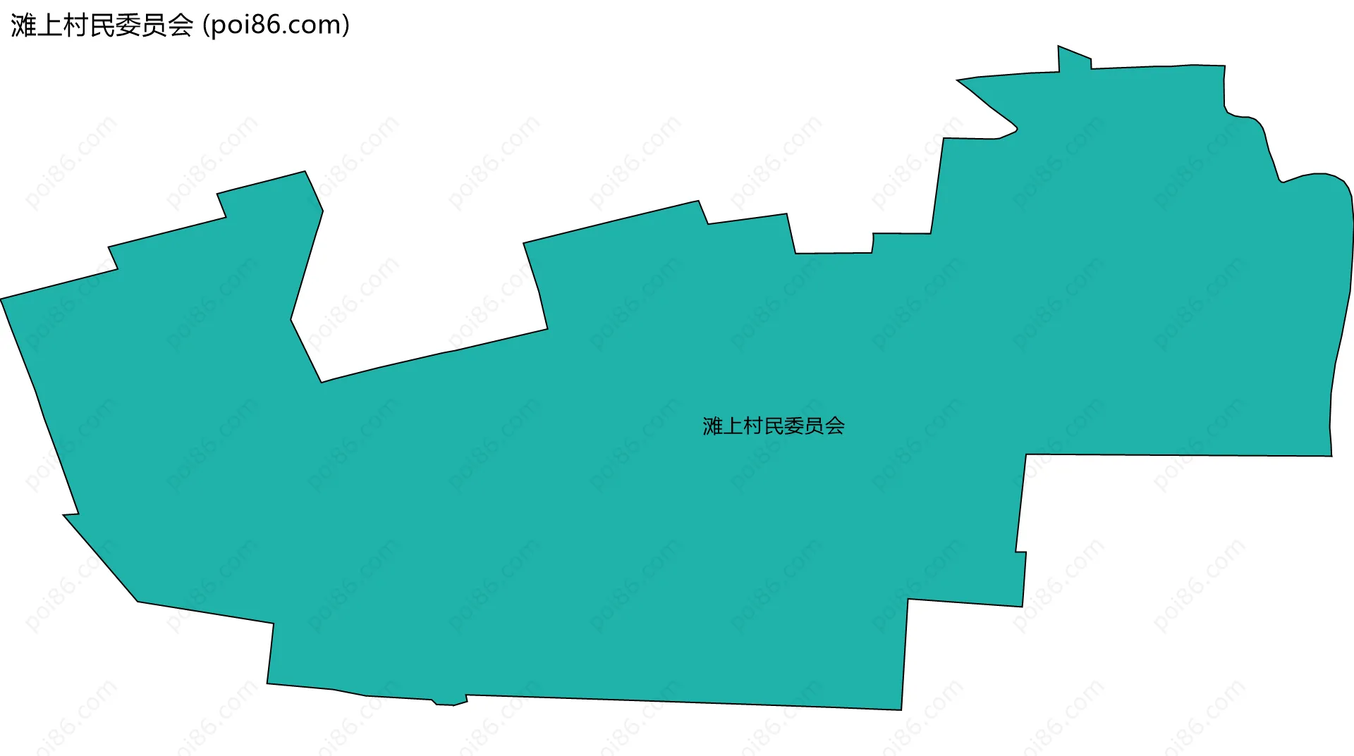 滩上村民委员会边界地图