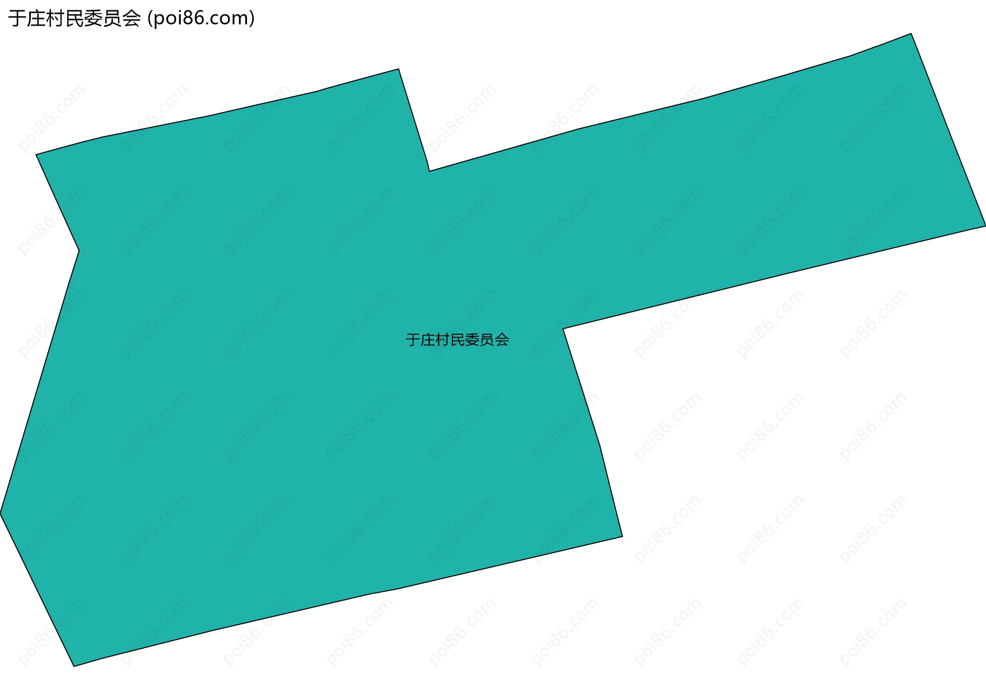 于庄村民委员会边界地图