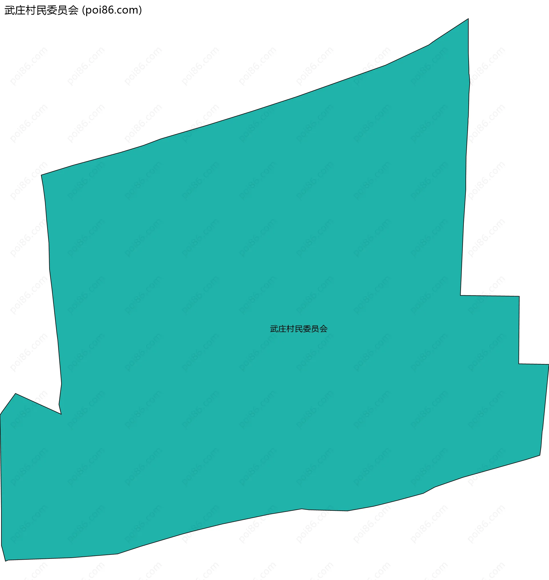 武庄村民委员会边界地图