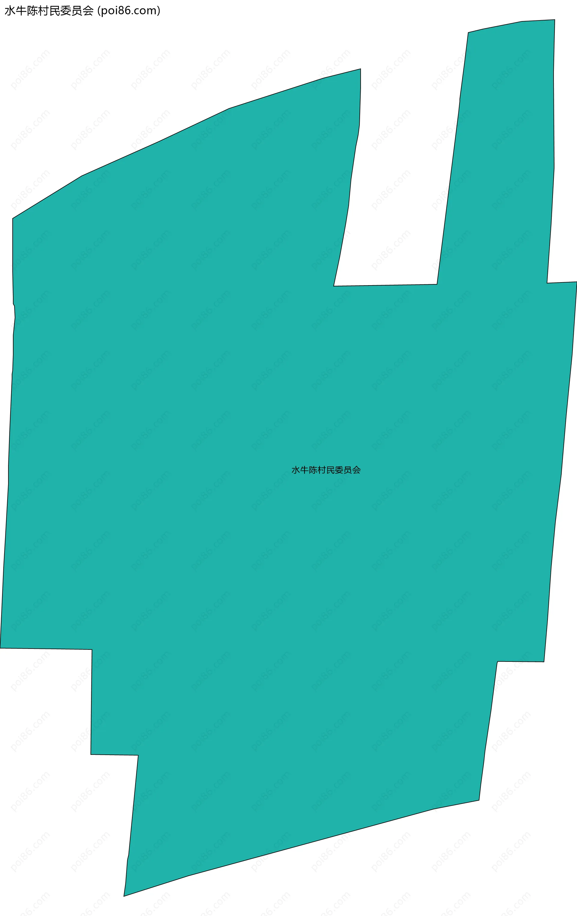 水牛陈村民委员会边界地图