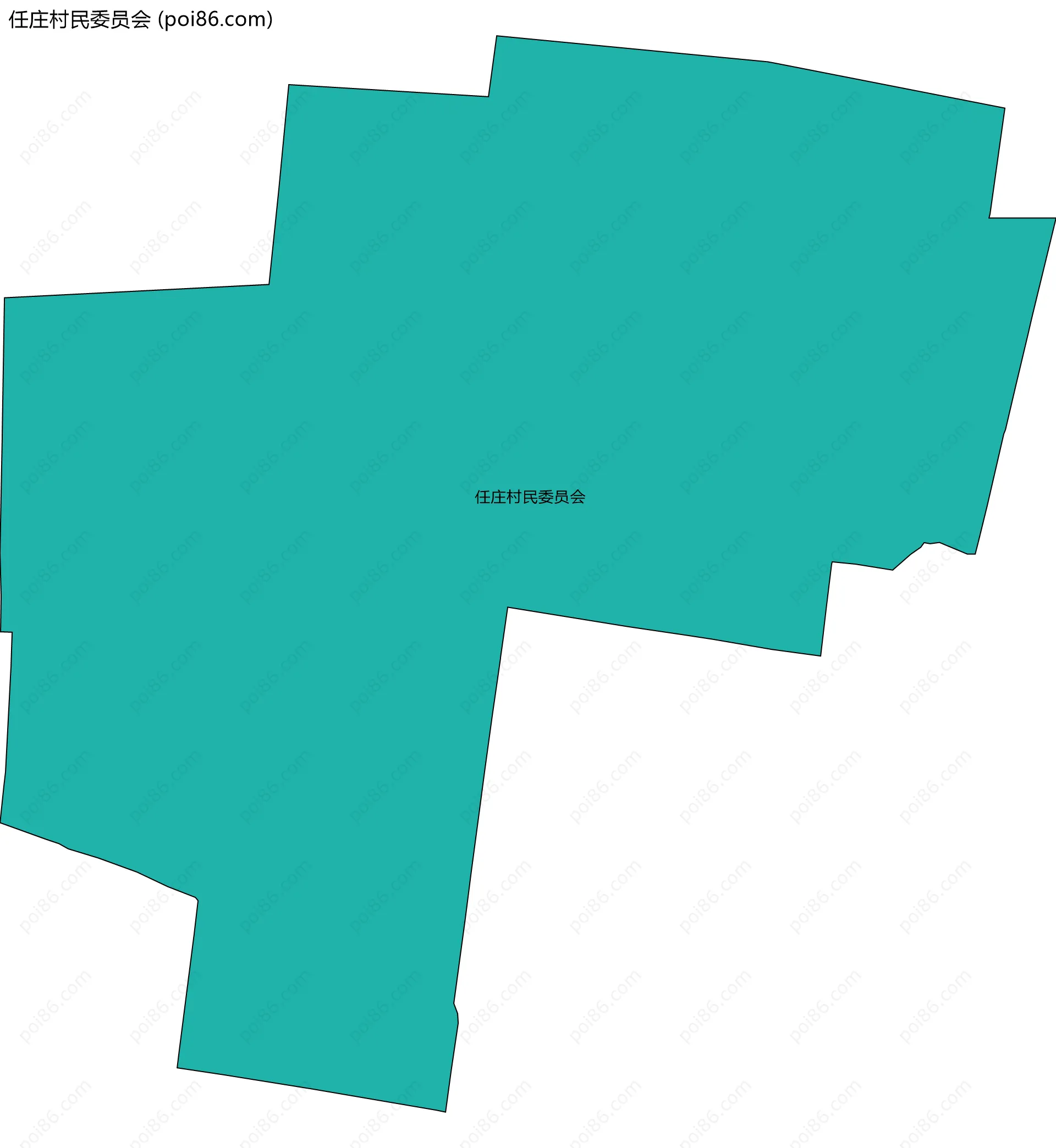 任庄村民委员会边界地图