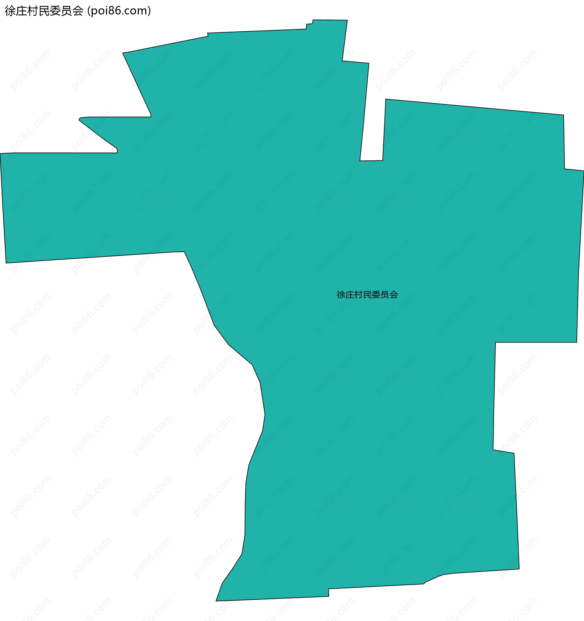 徐庄村民委员会边界地图