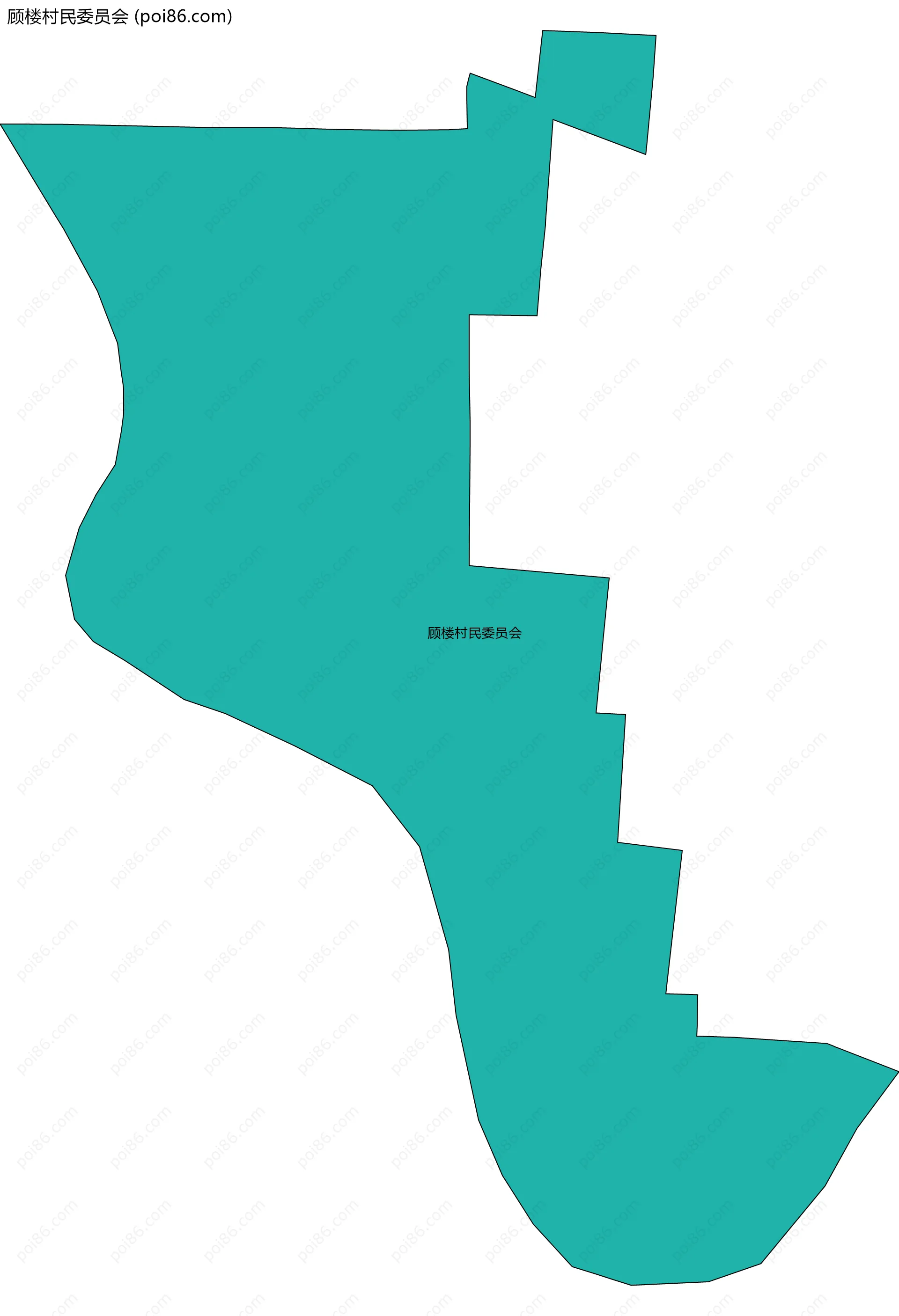 顾楼村民委员会边界地图