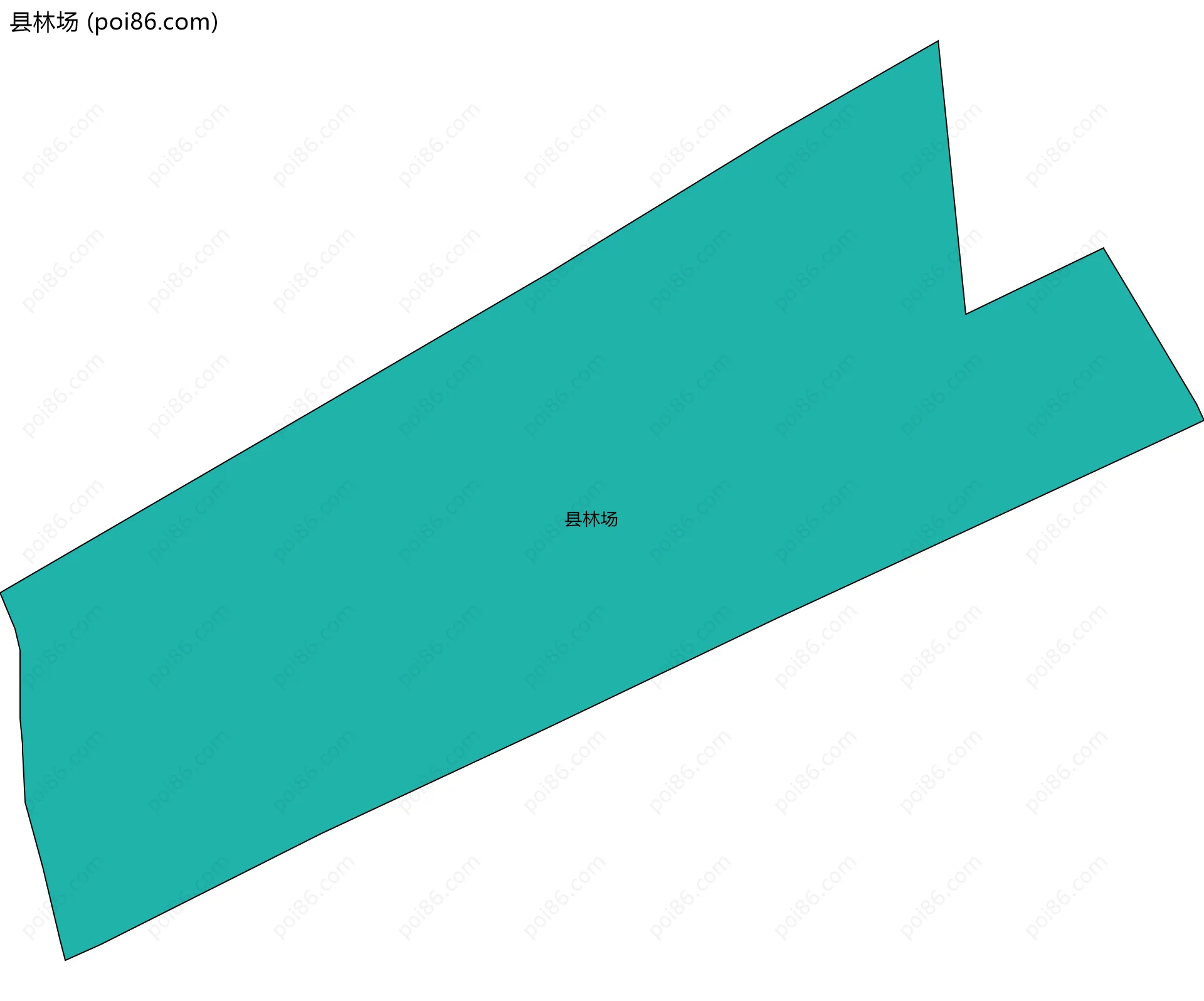 县林场边界地图(五级行政区划)
