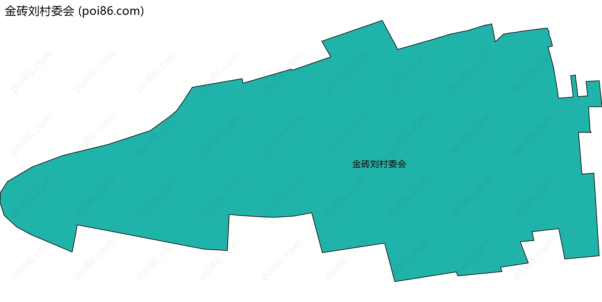 金砖刘村委会边界地图