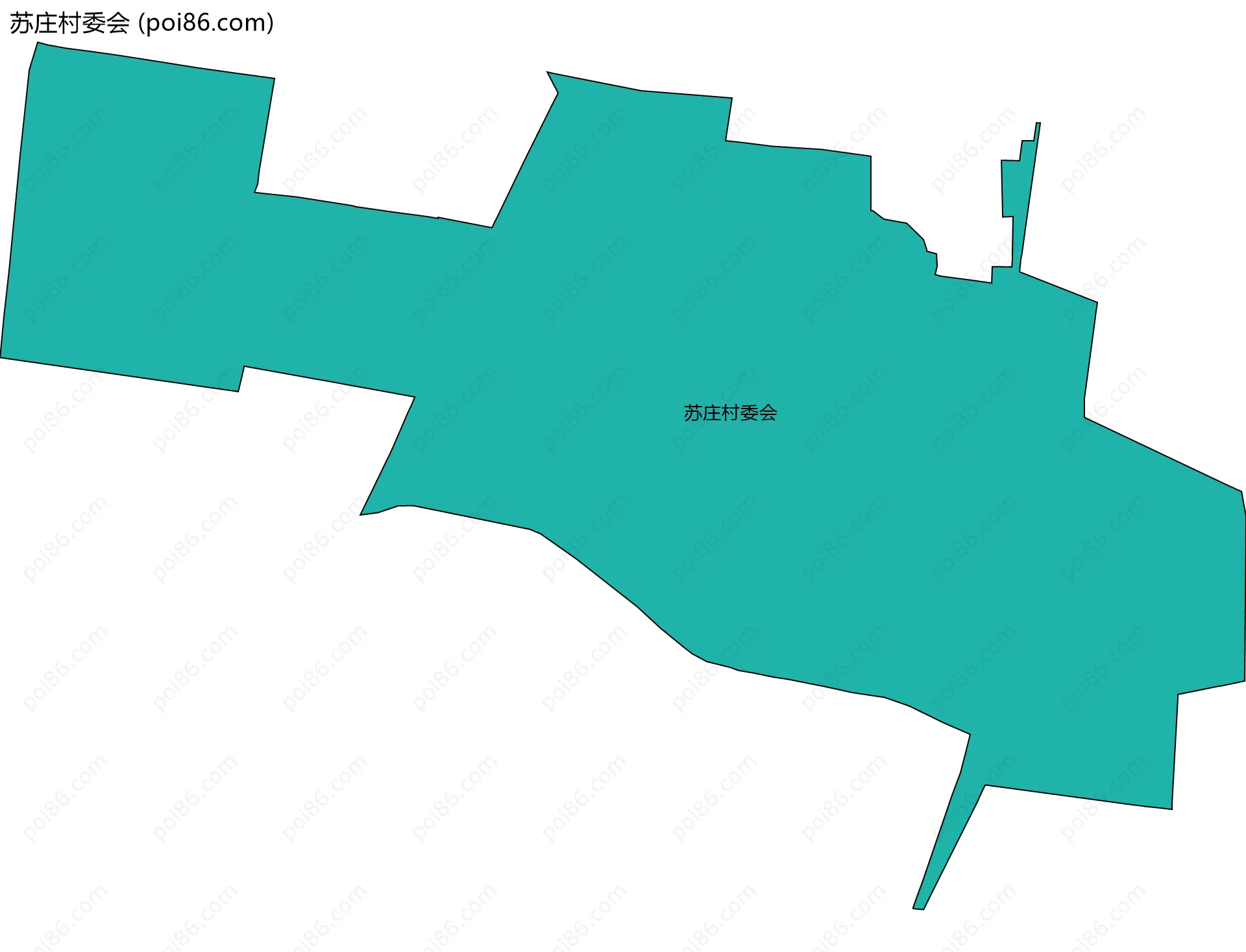 苏庄村委会边界地图