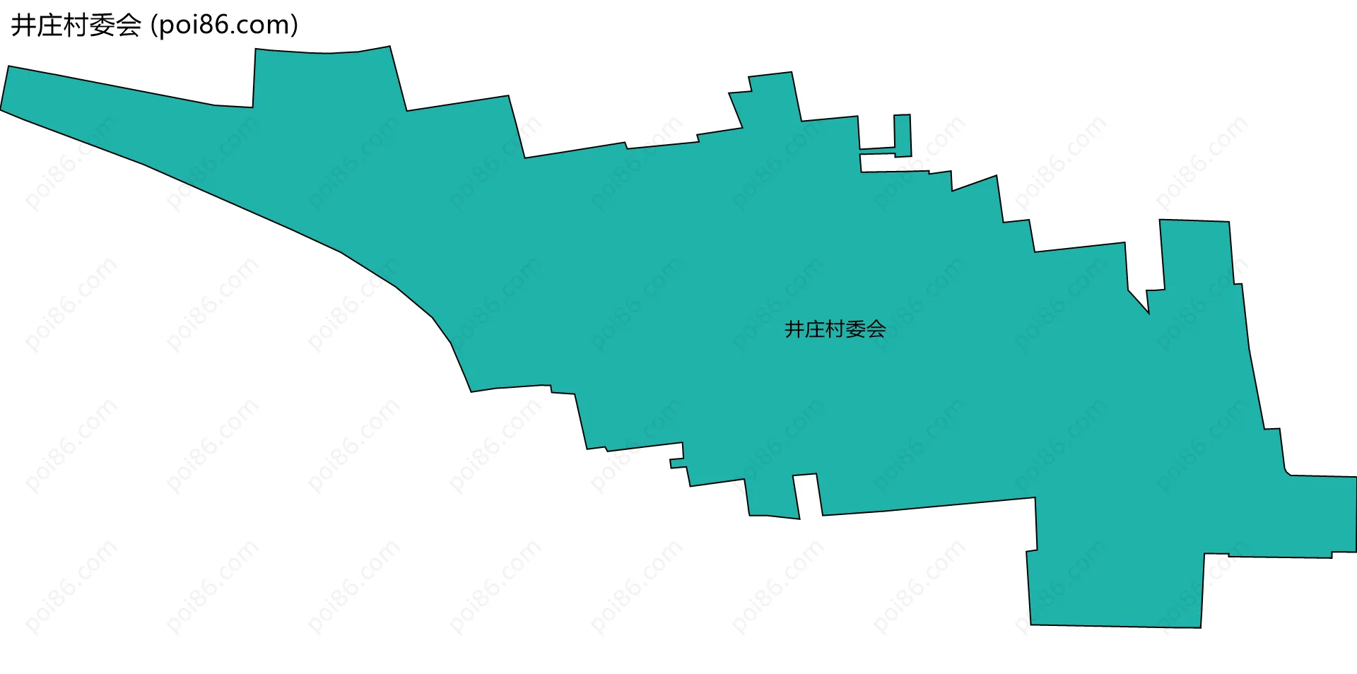 井庄村委会边界地图