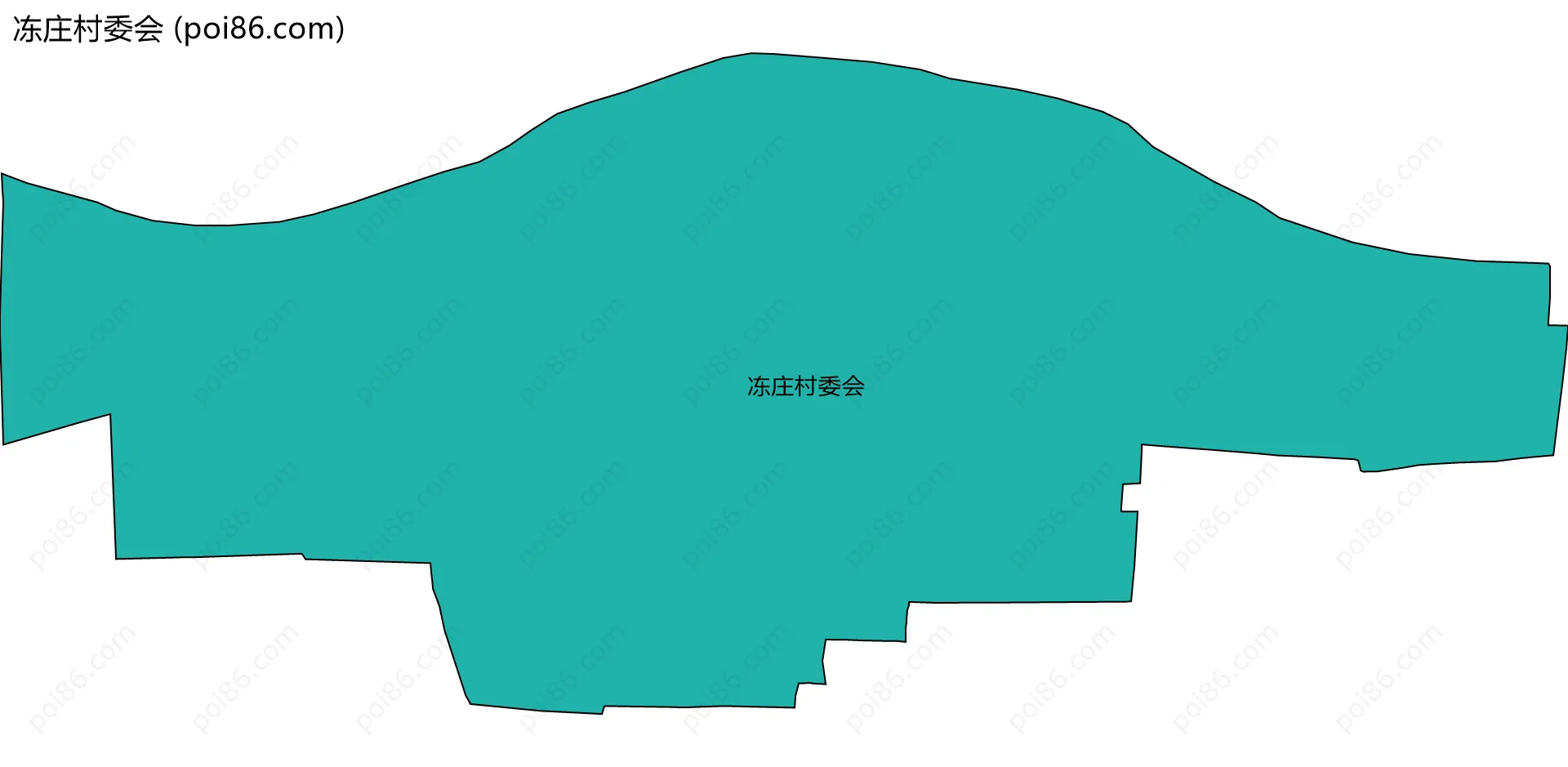 冻庄村委会边界地图