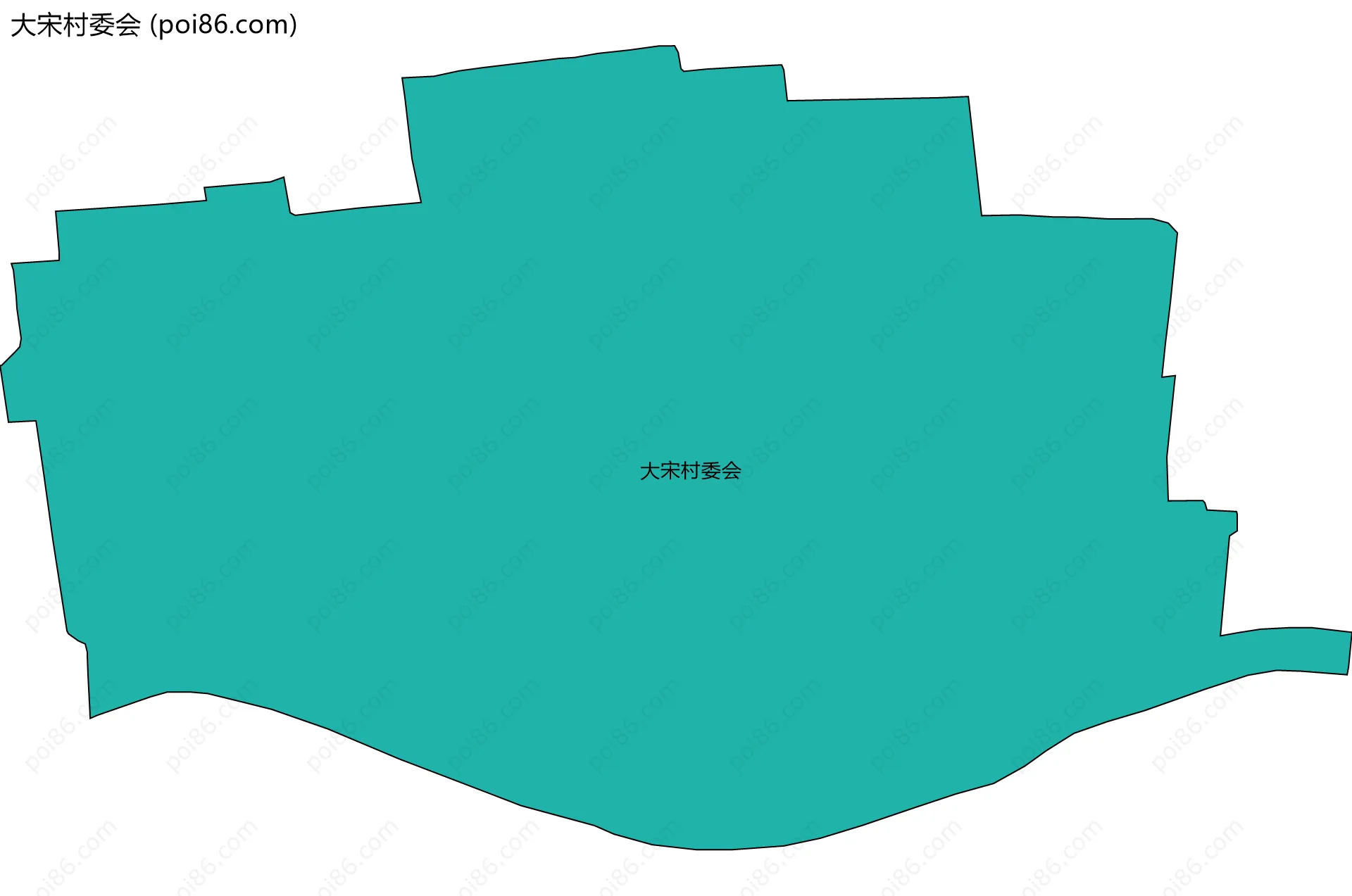 大宋村委会边界地图