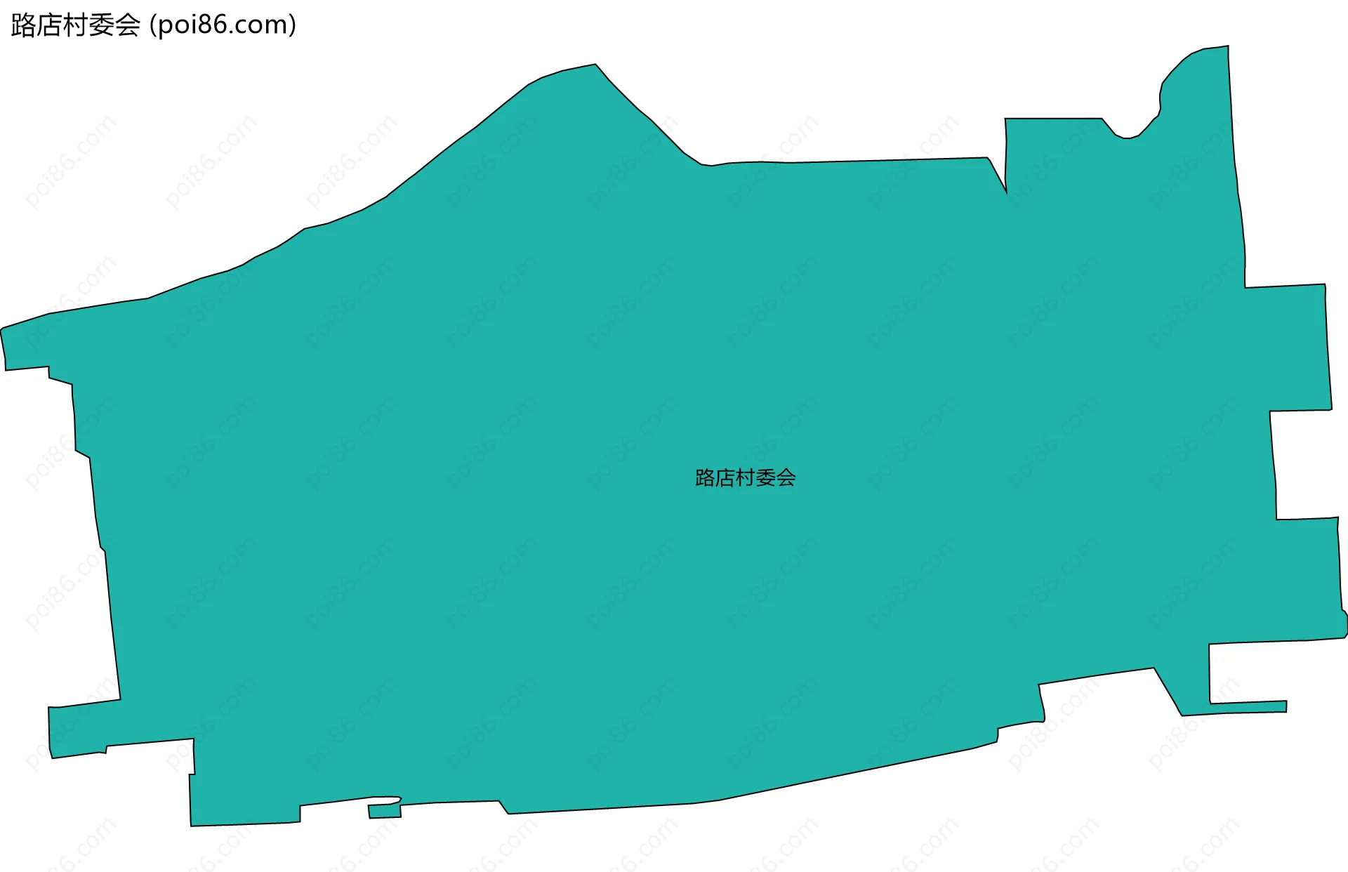 路店村委会边界地图