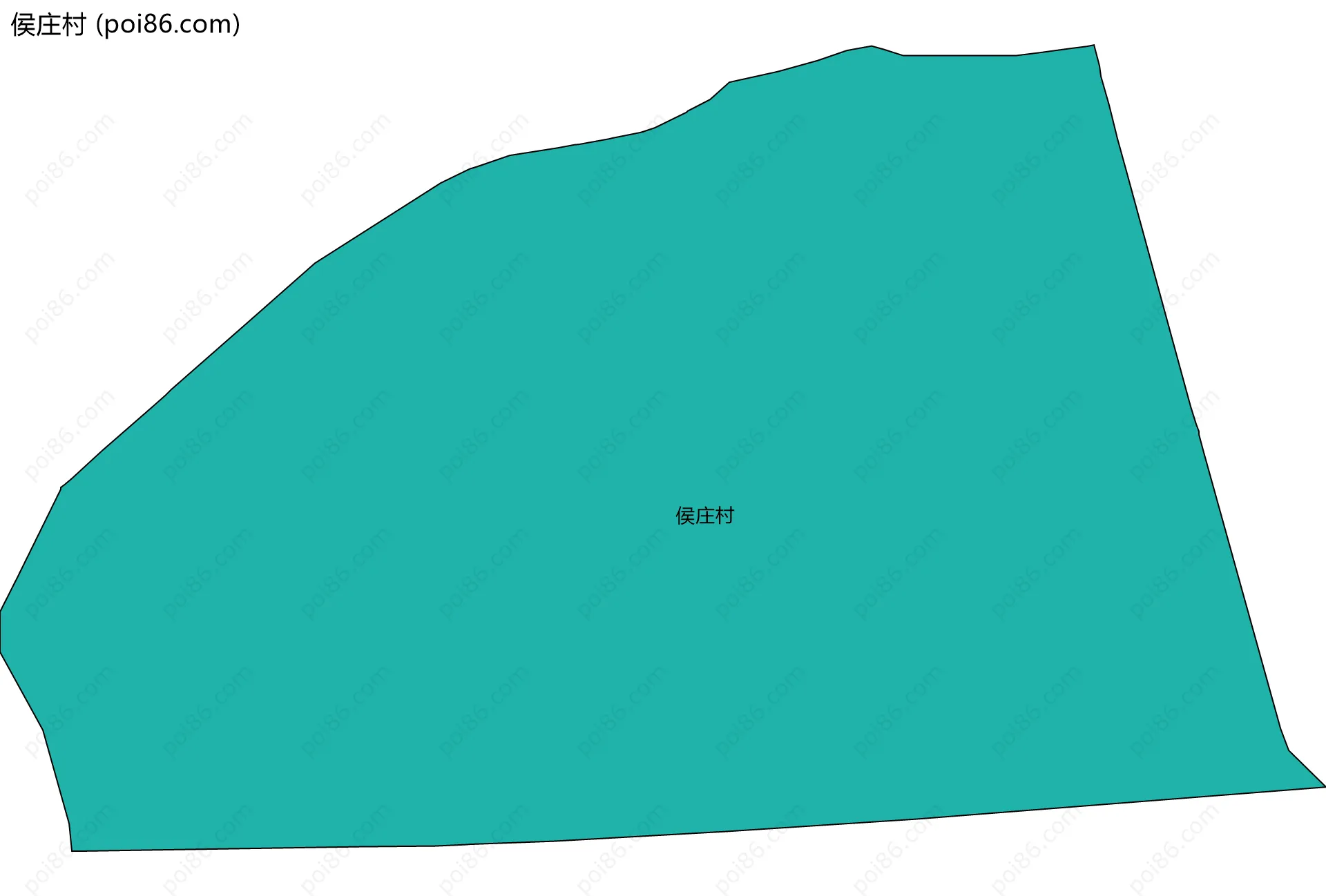 侯庄村边界地图
