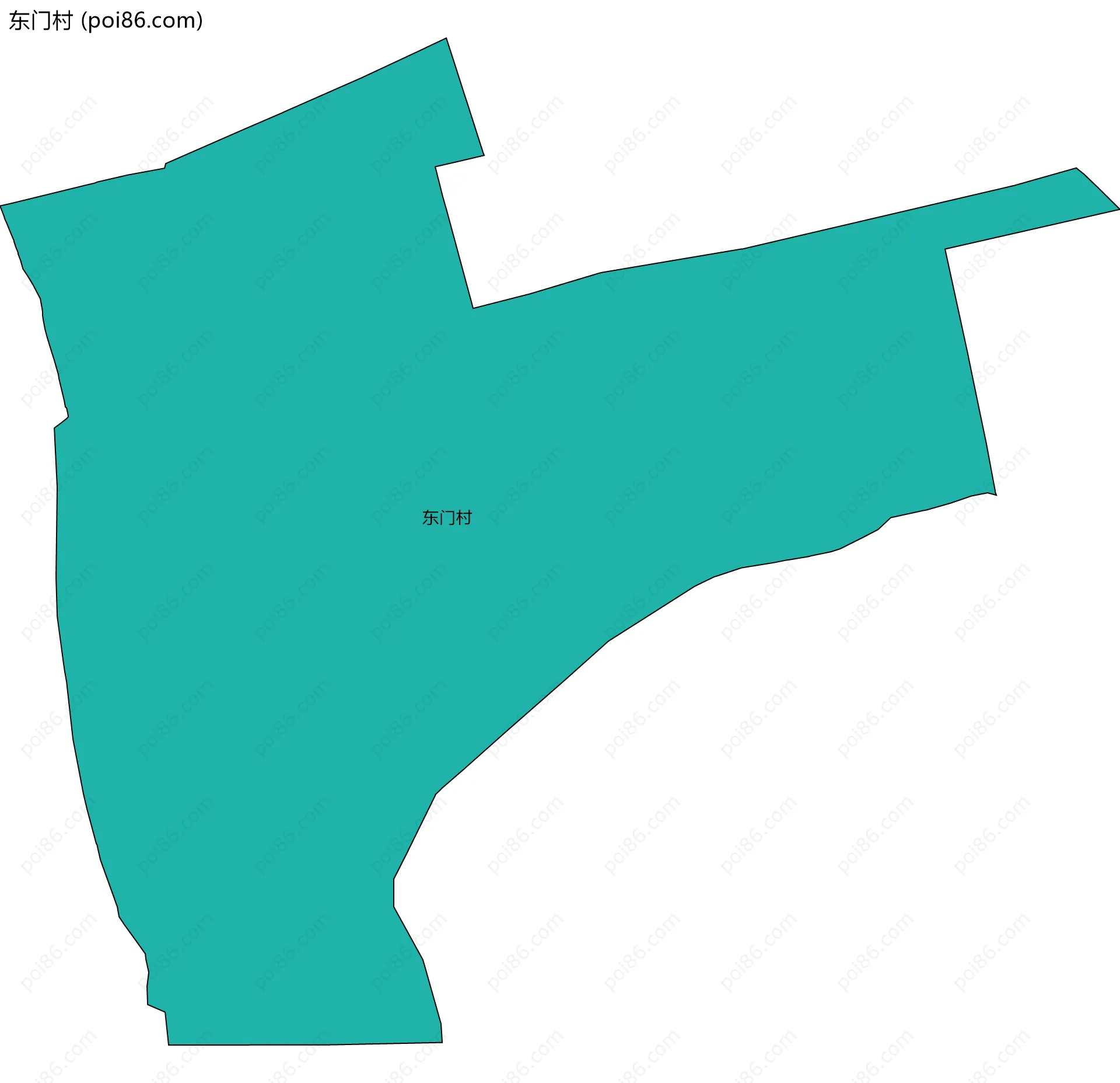 东门村边界地图