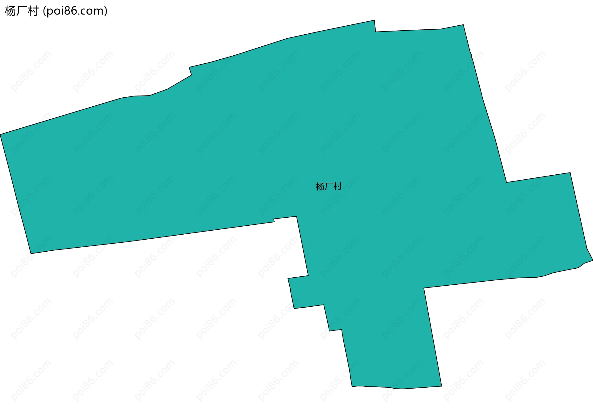 杨厂村边界地图